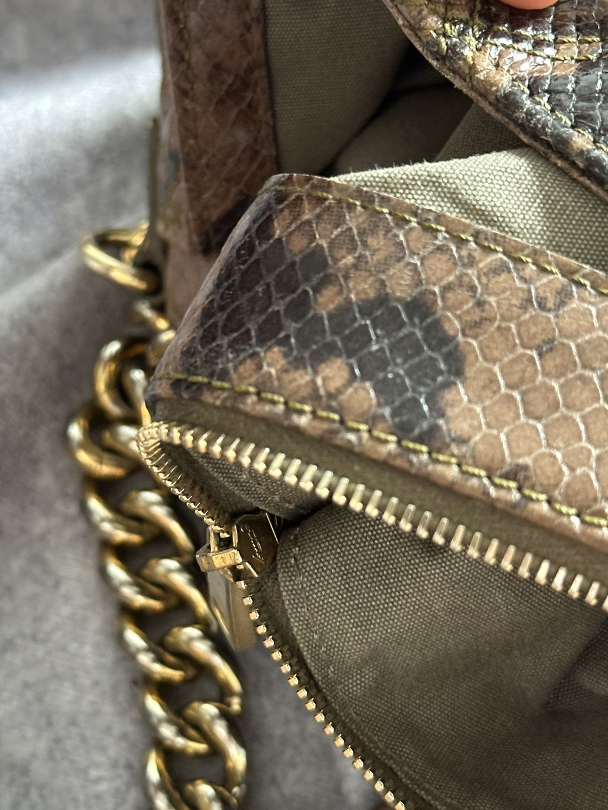 Marc by Marc Jacobs Marc Jacobs Python Leather Shoulder Bag Size ONE SIZE - 12 Thumbnail