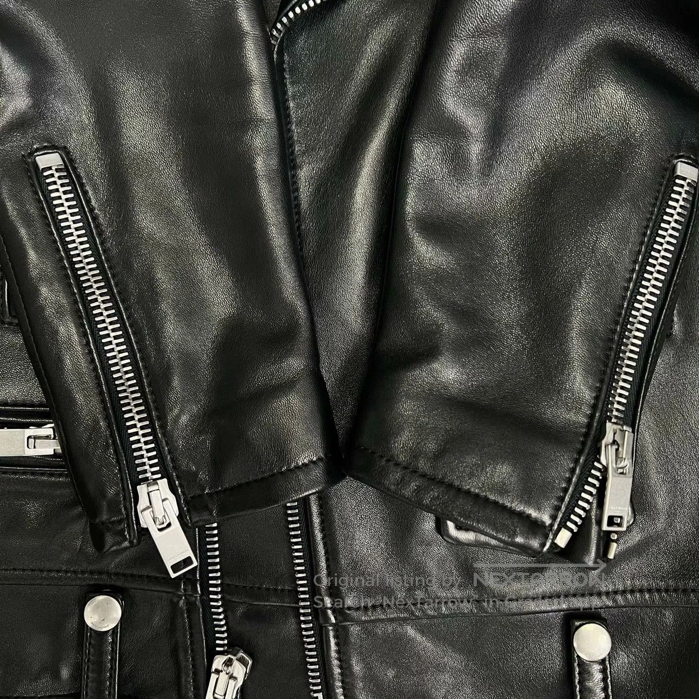 Saint Laurent Paris Saint Laurent Classic Leather Biker Jacket. Size US M / EU 48-50 / 2 - 5 Thumbnail