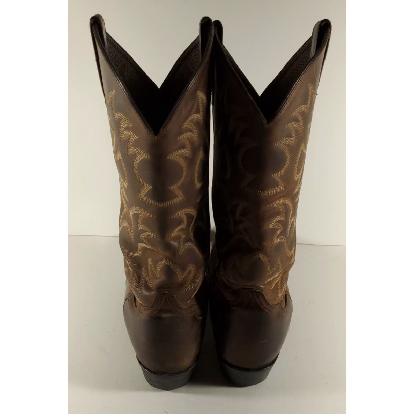 Ariat Ariat Heritage R Toe Western Leather Boots Distressed Brown Mens 10.5 EE Size US 11 / EU 44 - 4 Thumbnail