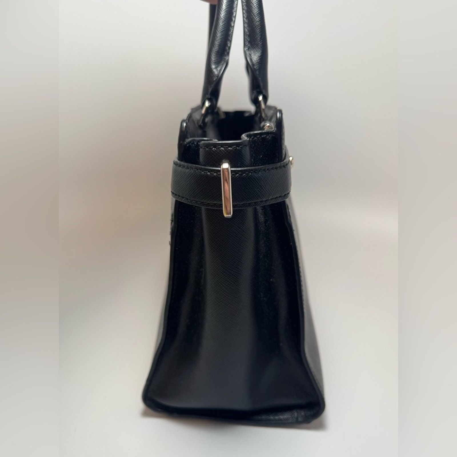 Kate Spade Kate Spade Large Staci Satchel Black Crossgrain Leather Size ONE SIZE - 3 Thumbnail