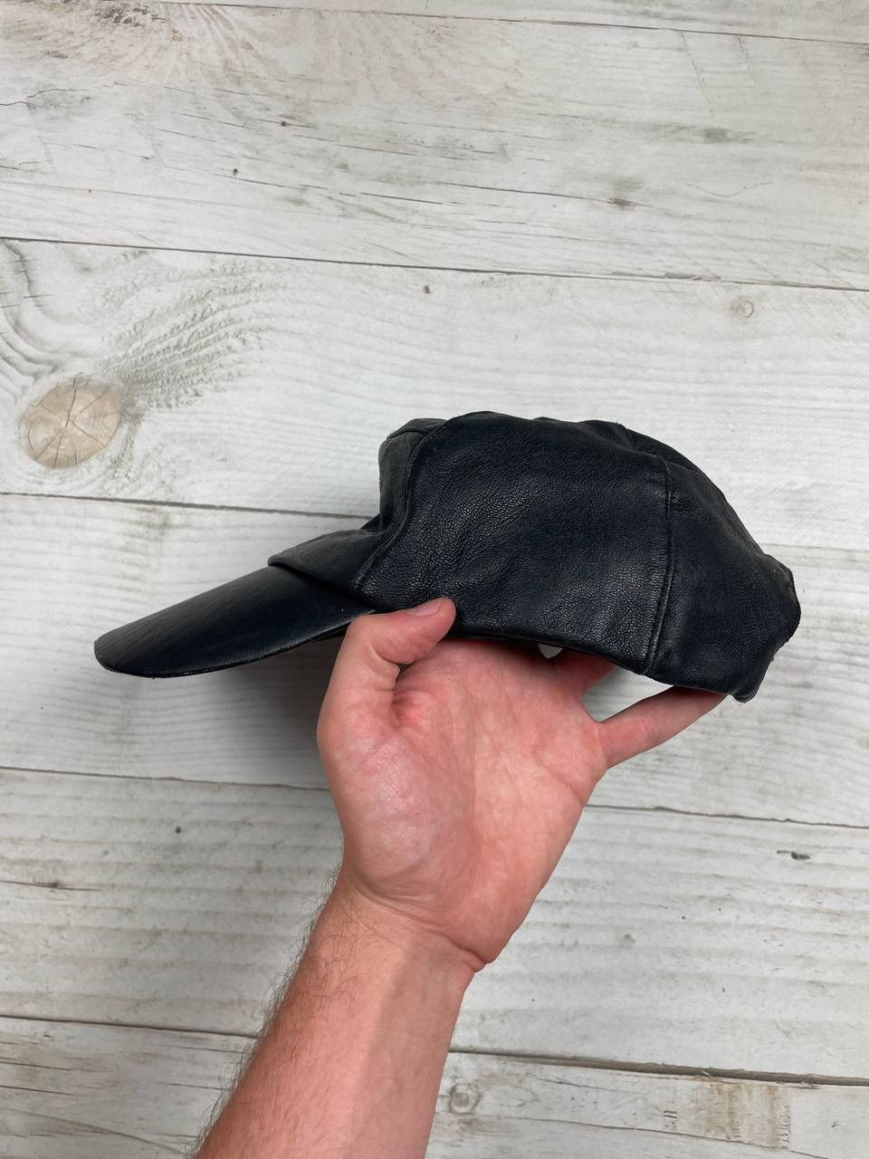 Vintage Vintage BMW Leather Cap 90s Racing NASCAR Size ONE SIZE - 5 Thumbnail