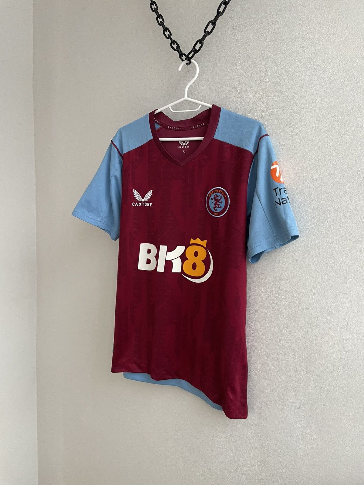 Castore Aston Villa 2023 2024 Home Football Shirt Soccer Jersey Size US S / EU 44-46 / 1 - 2 Thumbnail