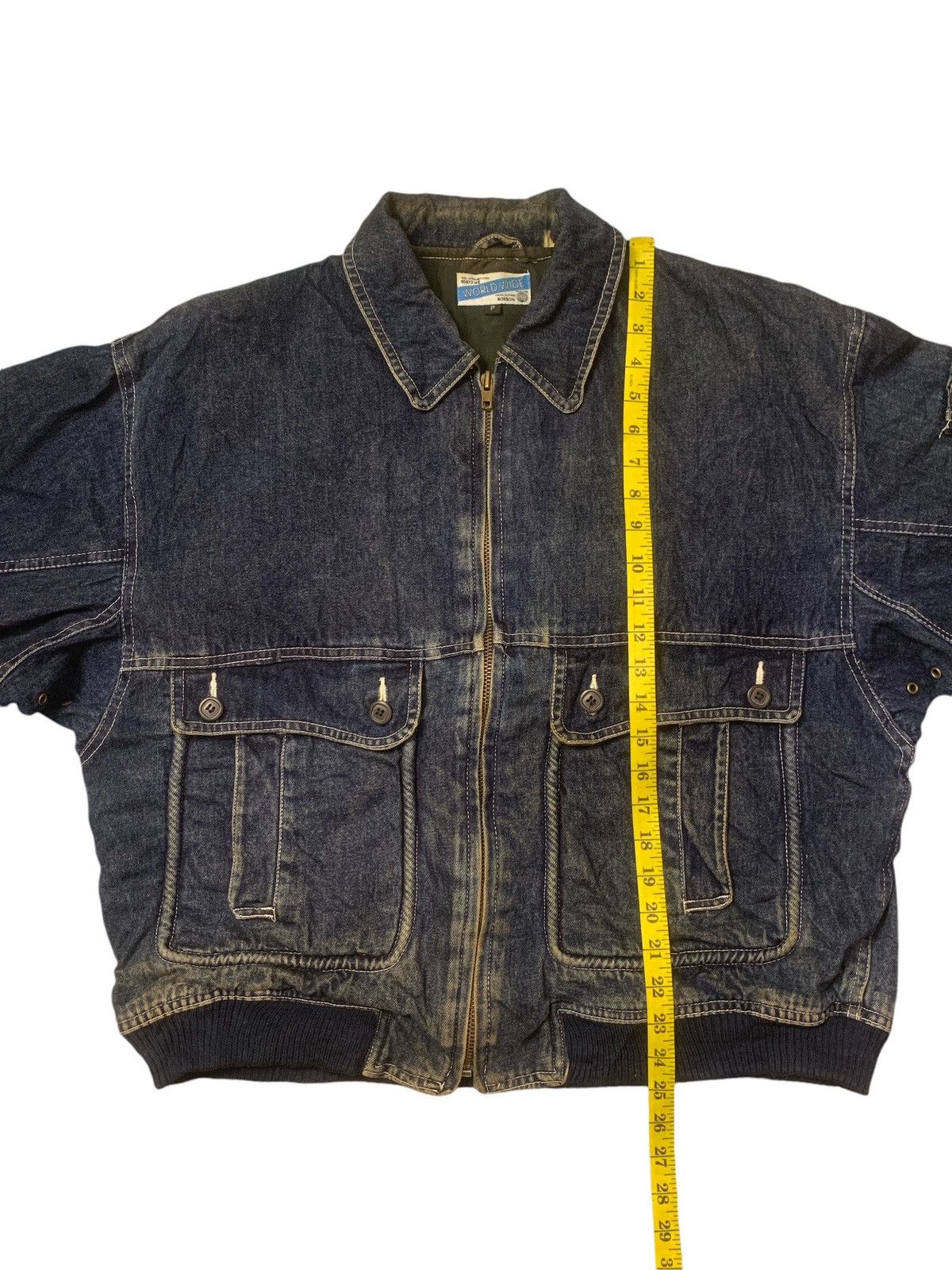 Worldwide Youth Rare Design Vintage World Wide Bobson Denim Jackets Size US L / EU 52-54 / 3 - 10 Thumbnail