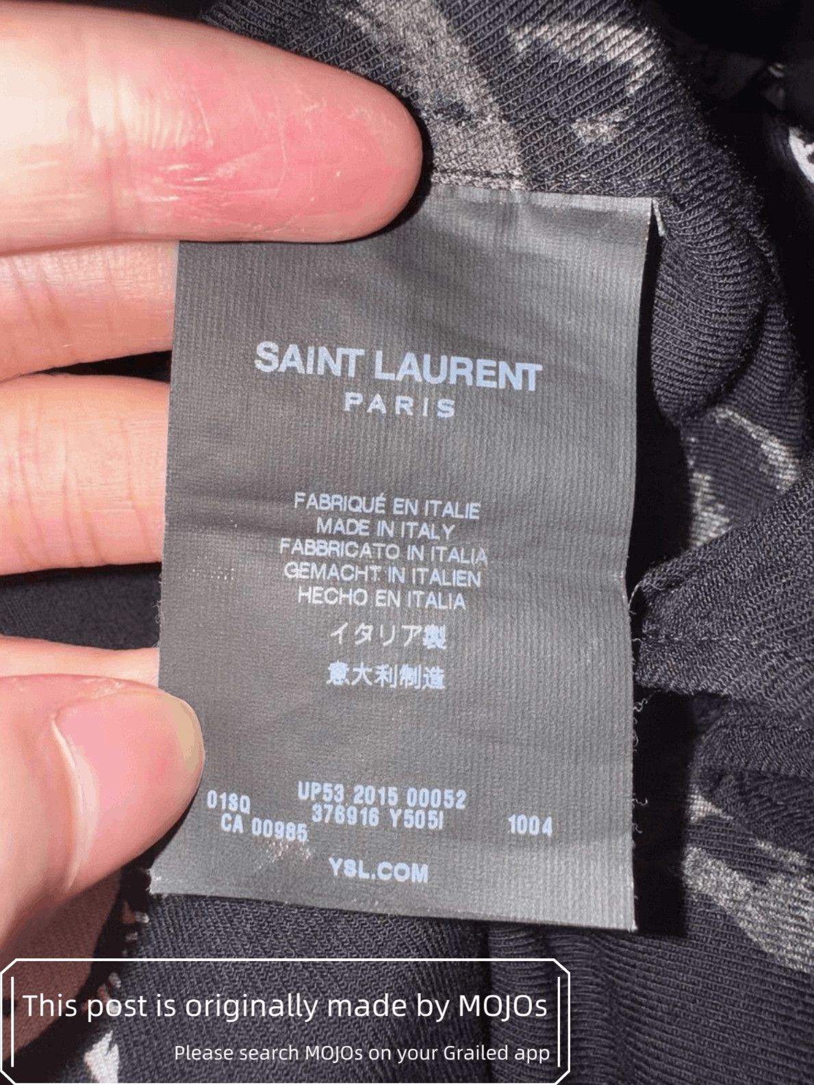Saint Laurent Paris Sz 37 Saint Laurent Paris 15AW Skull Print Shirt mojos24 Size US S / EU 44-46 / 1 - 7 Thumbnail
