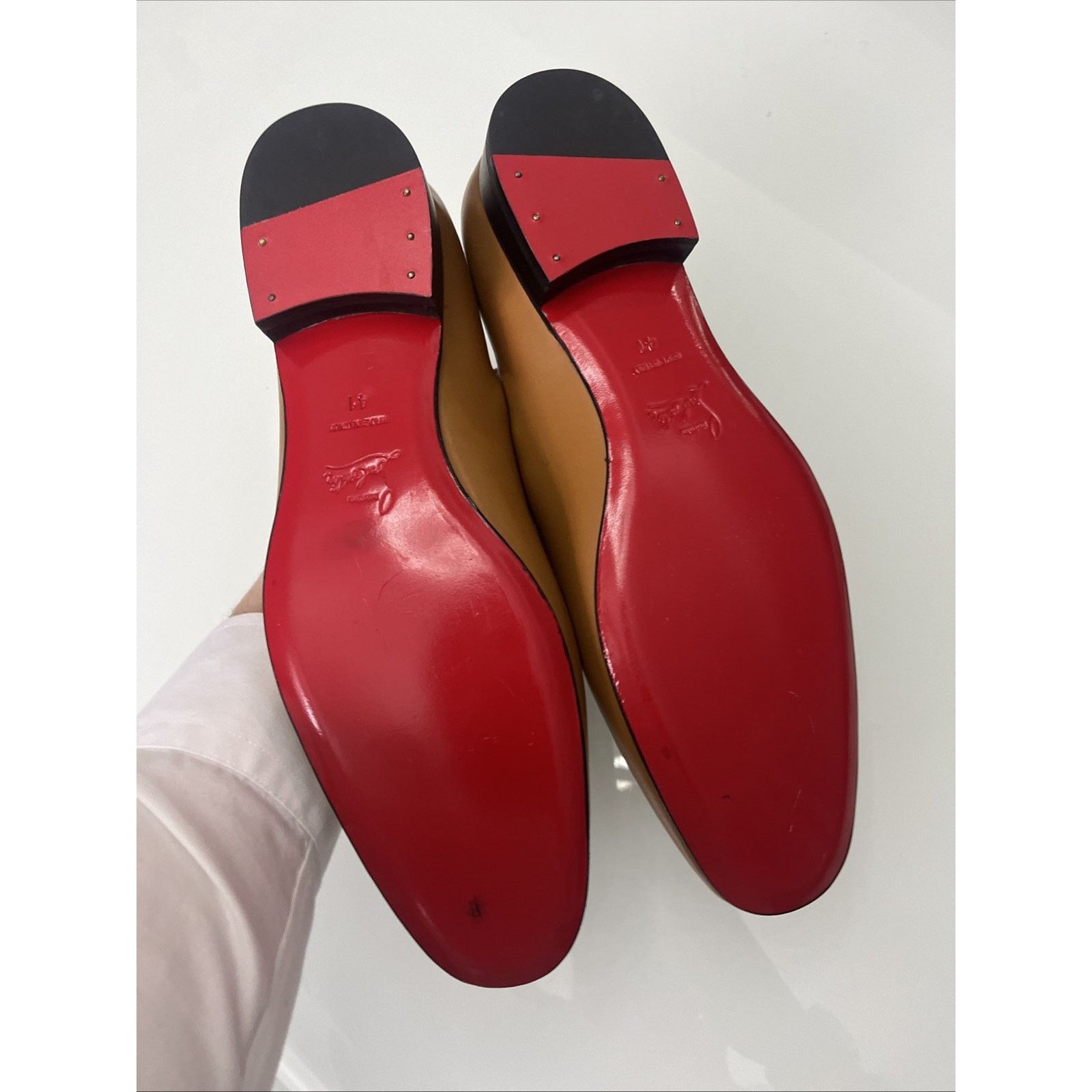 Christian Louboutin Christian Louboutin Dandelion Tan/ Brown Leather Men's Size US 7 / EU 40 - 5 Thumbnail