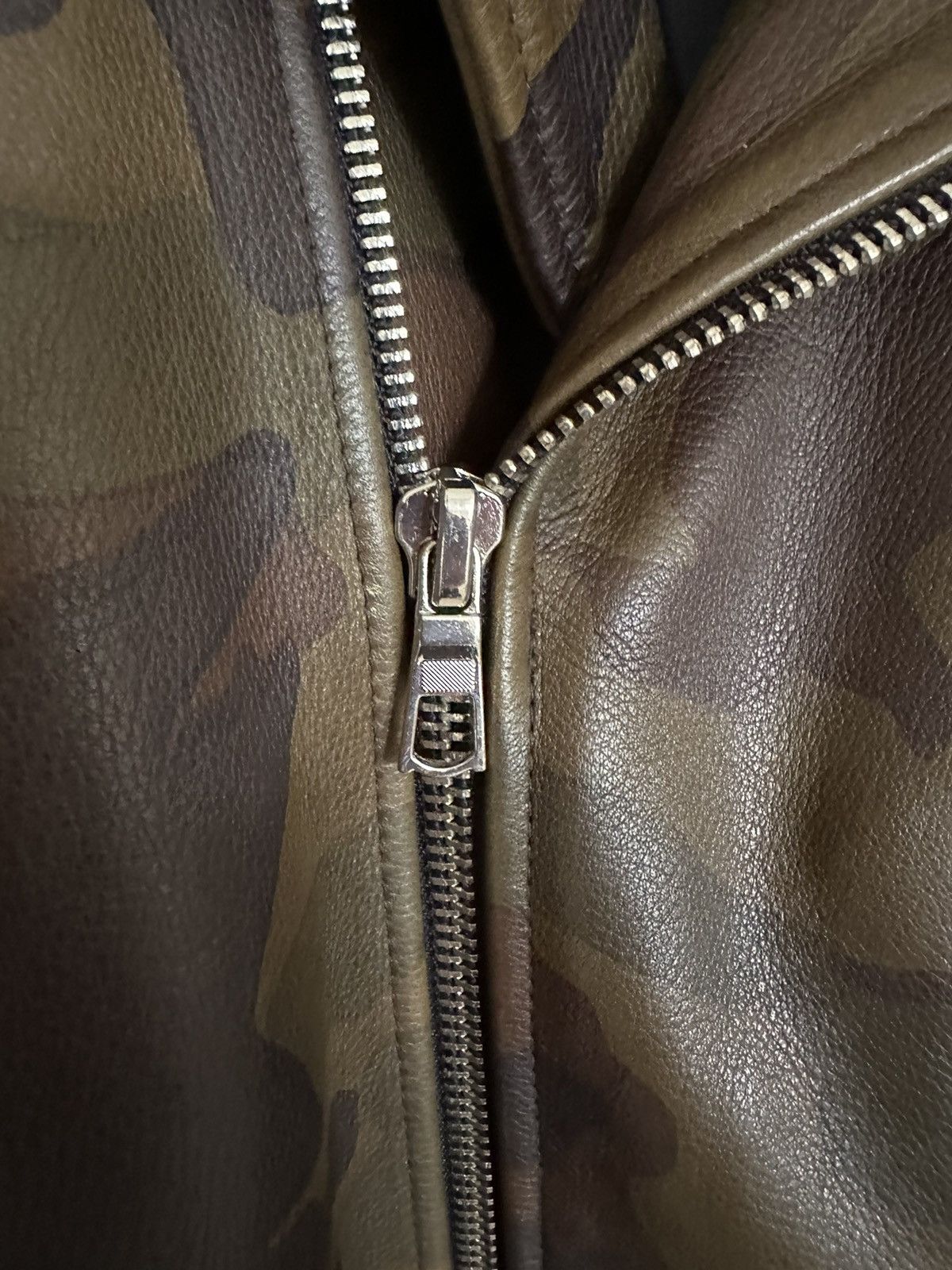 Pyer Moss The grail Pyer Moss camouflage camo biker leather jacket XL Size US XL / EU 56 / 4 - 23 Thumbnail