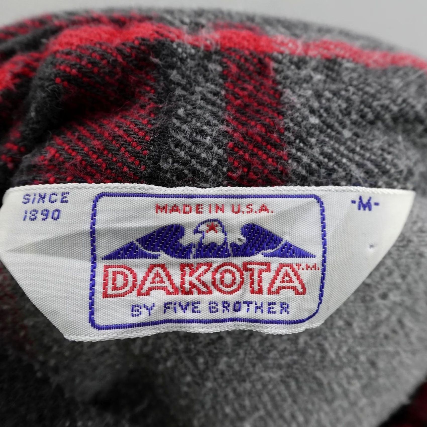 Vintage VINTAGE Dakota Five Brother Shirt Mens M Gray Red Plaid Flannel Button Up Size US M / EU 48-50 / 2 - 6 Thumbnail