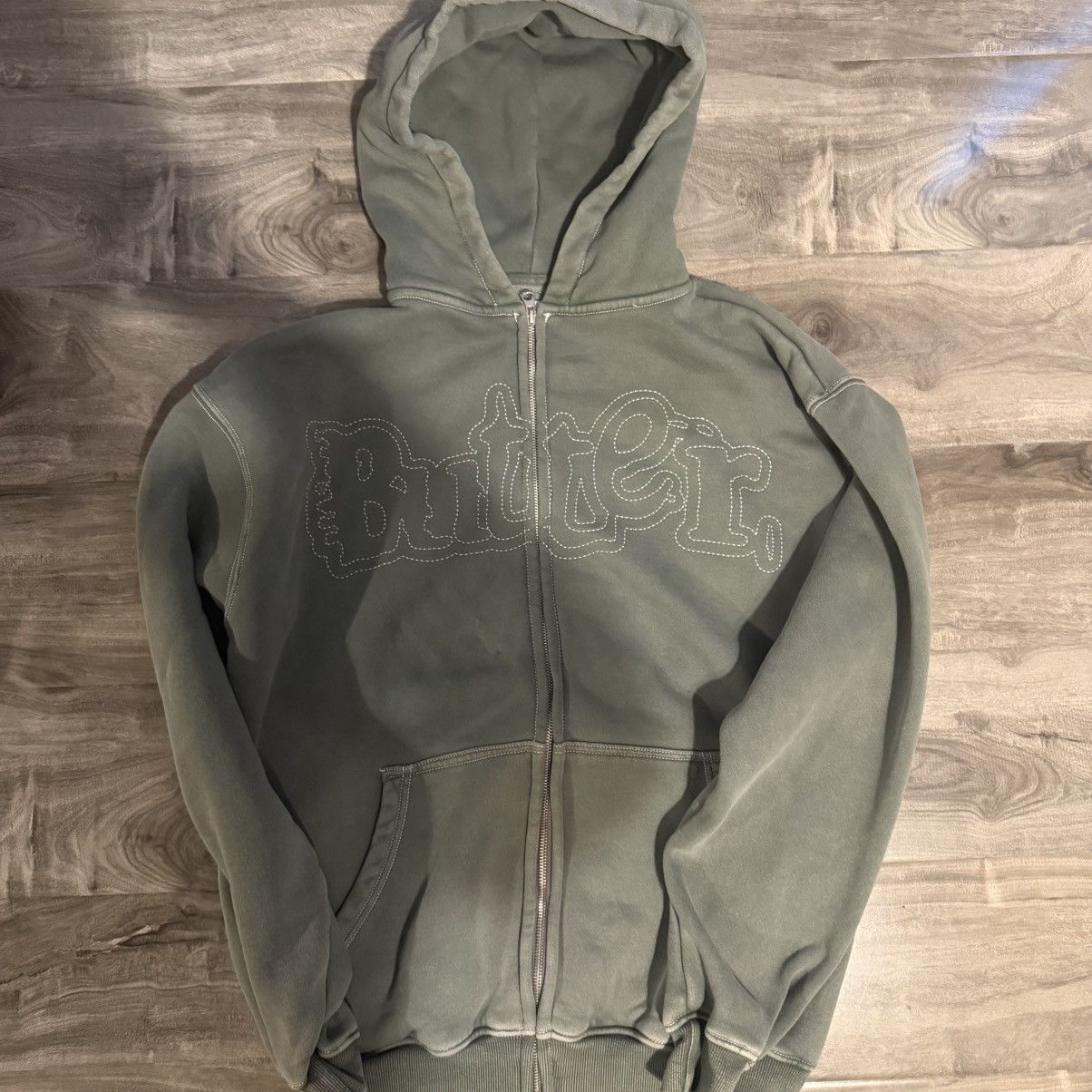 Butter Goods Butter Goods Green Washed Zip Up Size US M / EU 48-50 / 2 - 9 Thumbnail