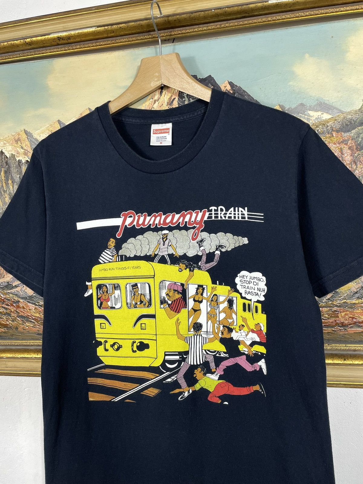 Supreme Supreme Navy Tee Limonious Punany Train Jumbo Swag Skate Size US S / EU 44-46 / 1 - 5 Thumbnail