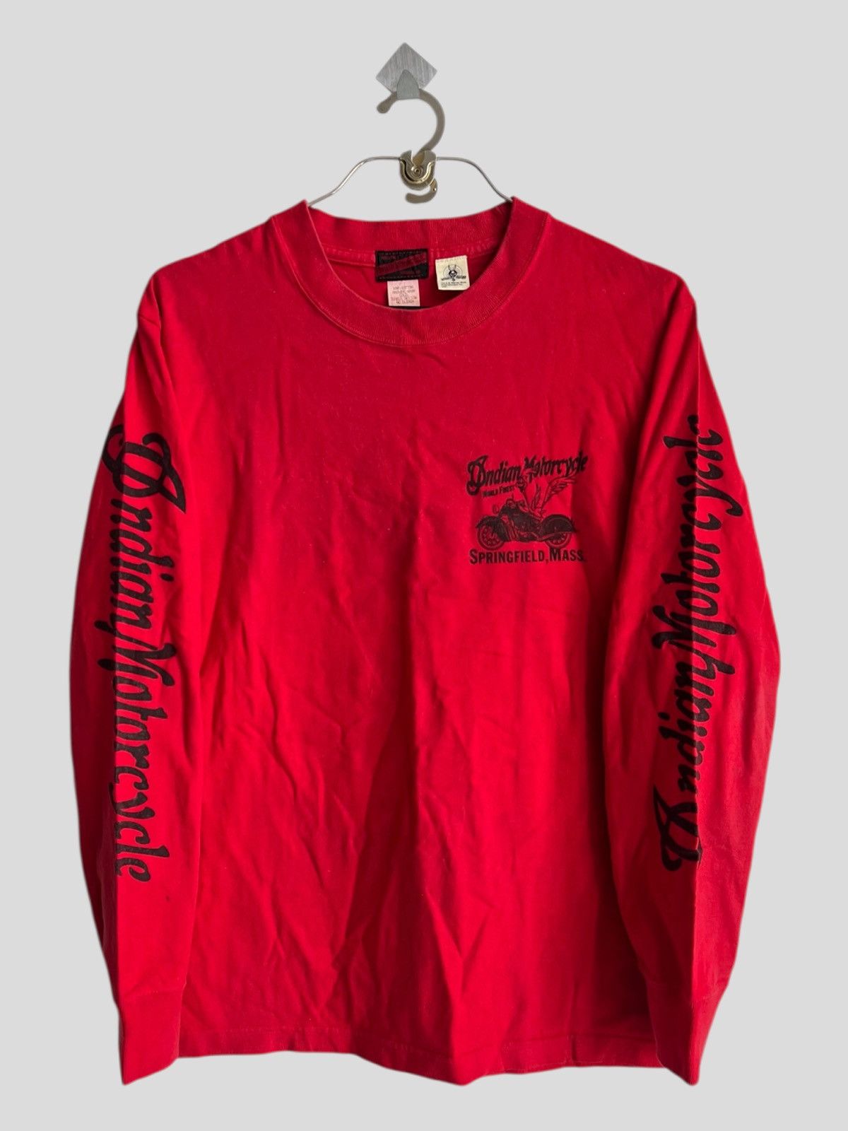 Vintage Indian Motorcycle Looney Tunes Road Runner LS Shirt - Main Image