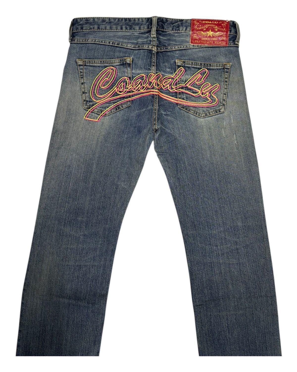 Hysteric Glamour × If Six Was Nine × Japanese Brand Vintage Co&Lu CocoLulu Embroidery Slim Fit Distressed Denim Size 32" / US 10 / IT 46 - 5 Thumbnail