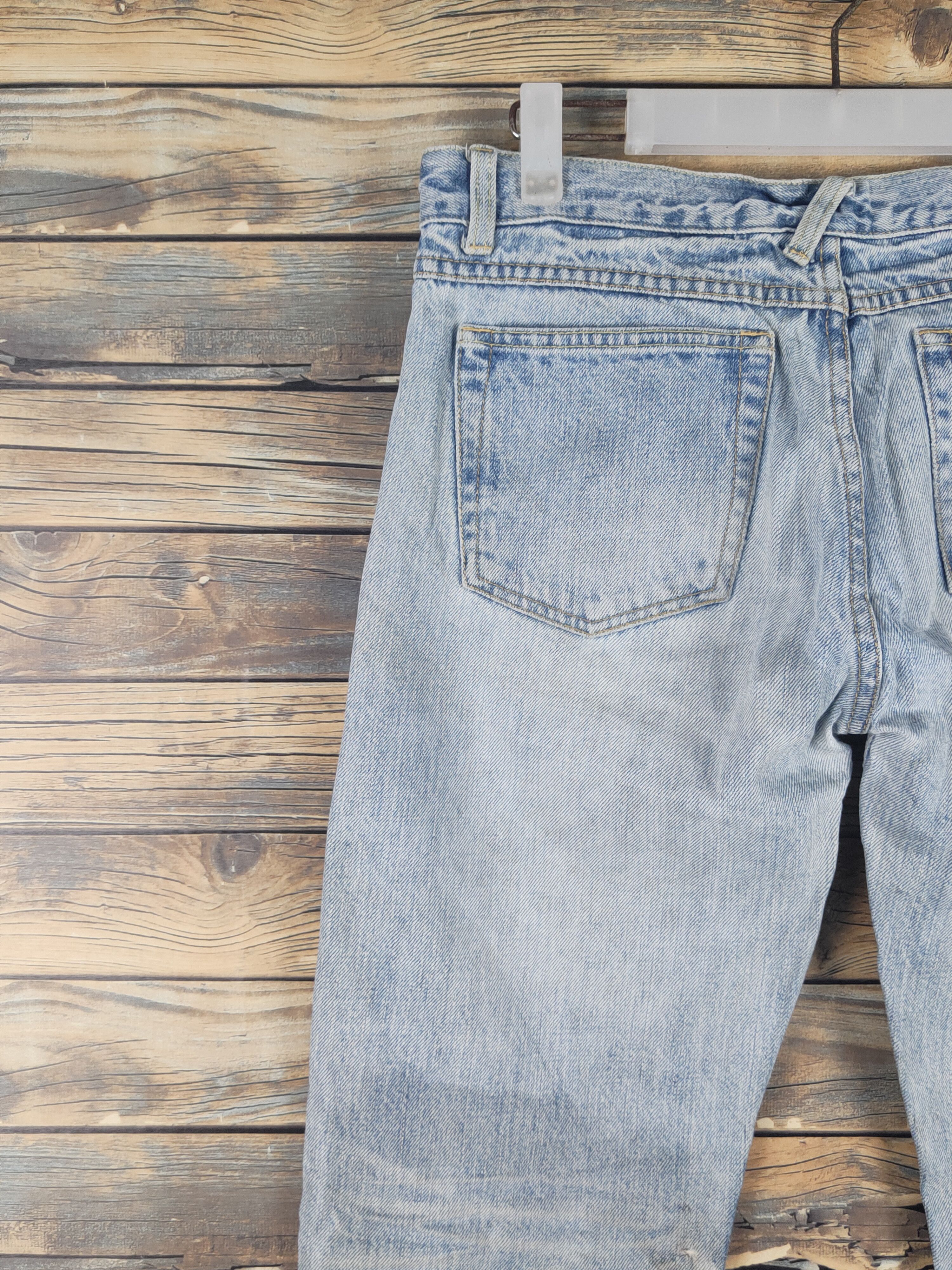 Japanese Brand Japan vintage Blue Distressed Ripped denim Jeans #W1614 Size US 30 / EU 46 - 8 Thumbnail