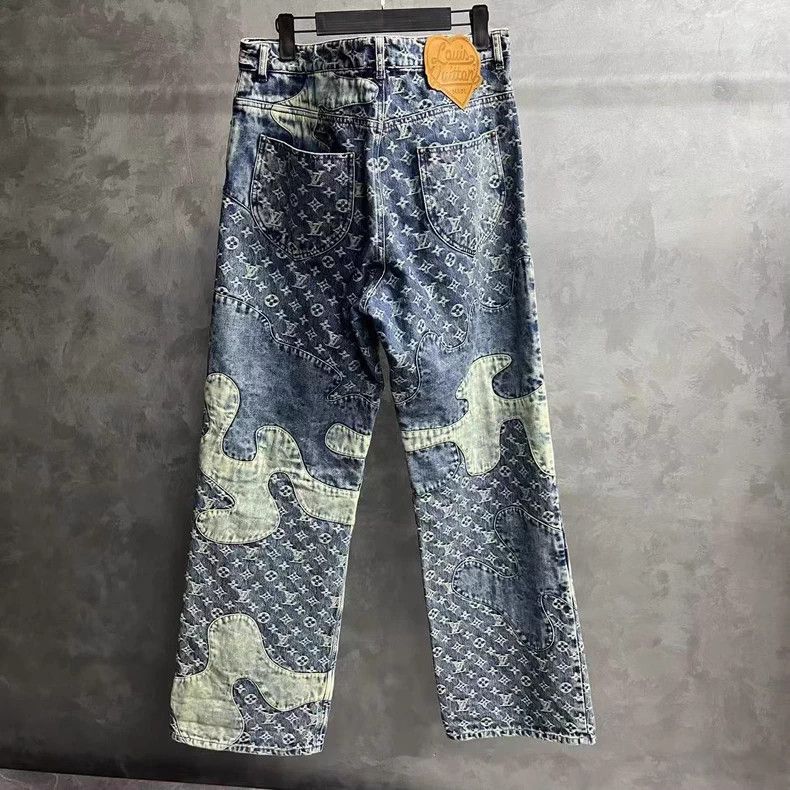 Louis Vuitton Louis Vuitton Nigo Deconstructed Denim Pants Size US 34 / EU 50 - 1 Thumbnail
