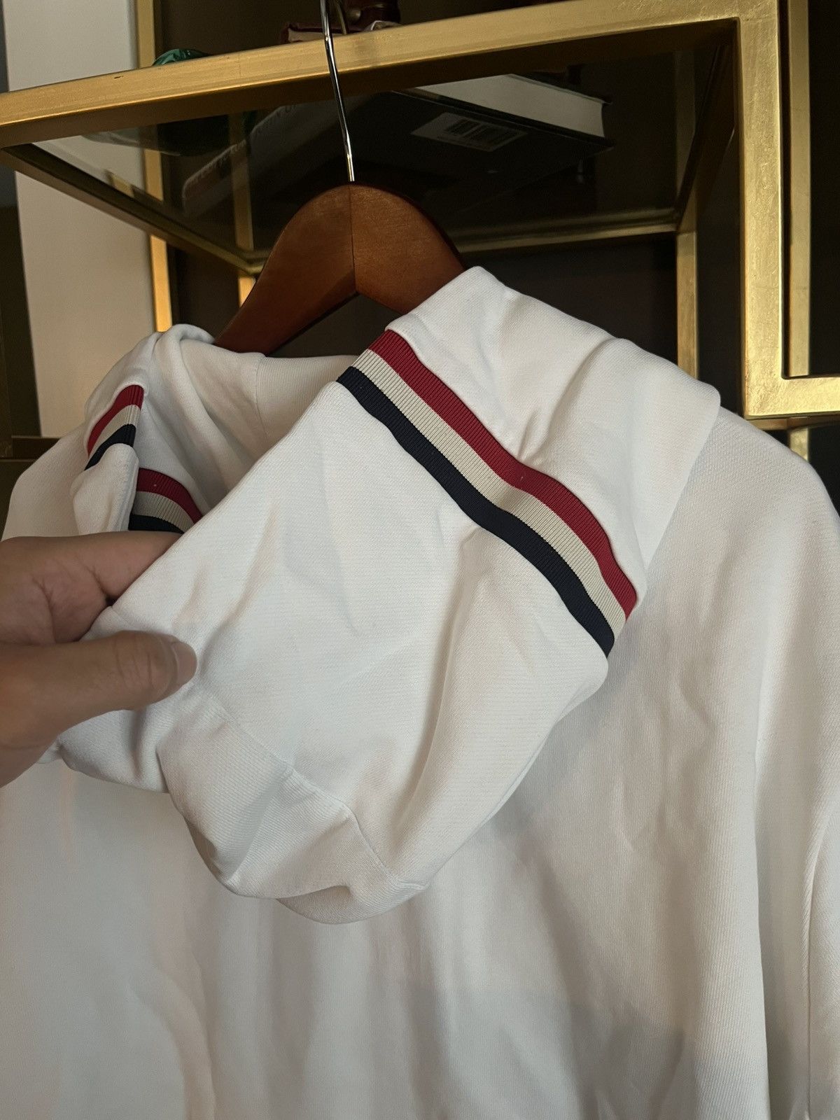 Moncler Moncler Striped Crew Neck Hoodie Size US L / EU 52-54 / 3 - 10 Thumbnail