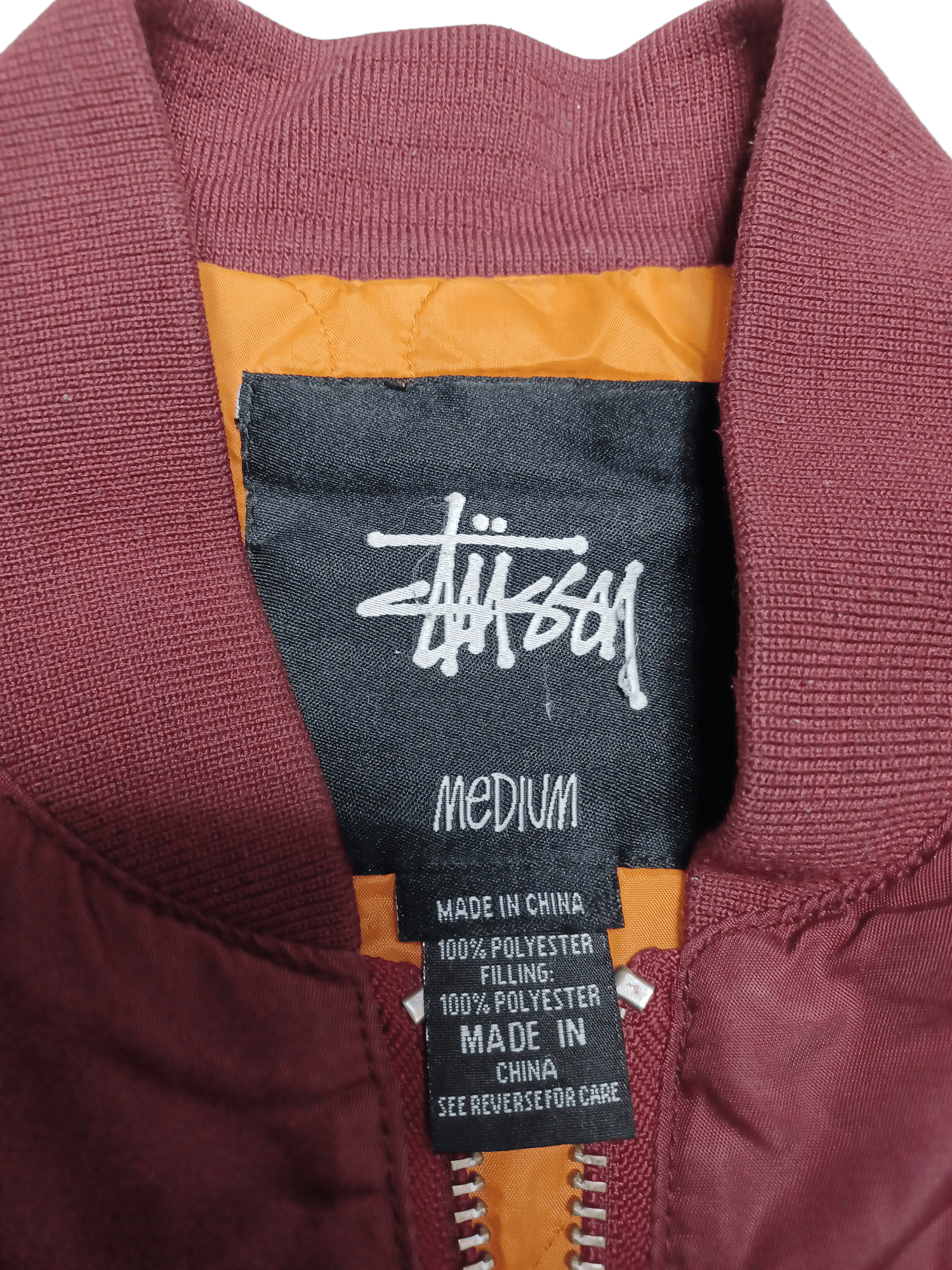 Stussy STUSSY DISTRESSED BOMBER BORDEAUX STREETWEAR SK8 Size US M / EU 48-50 / 2 - 7 Thumbnail