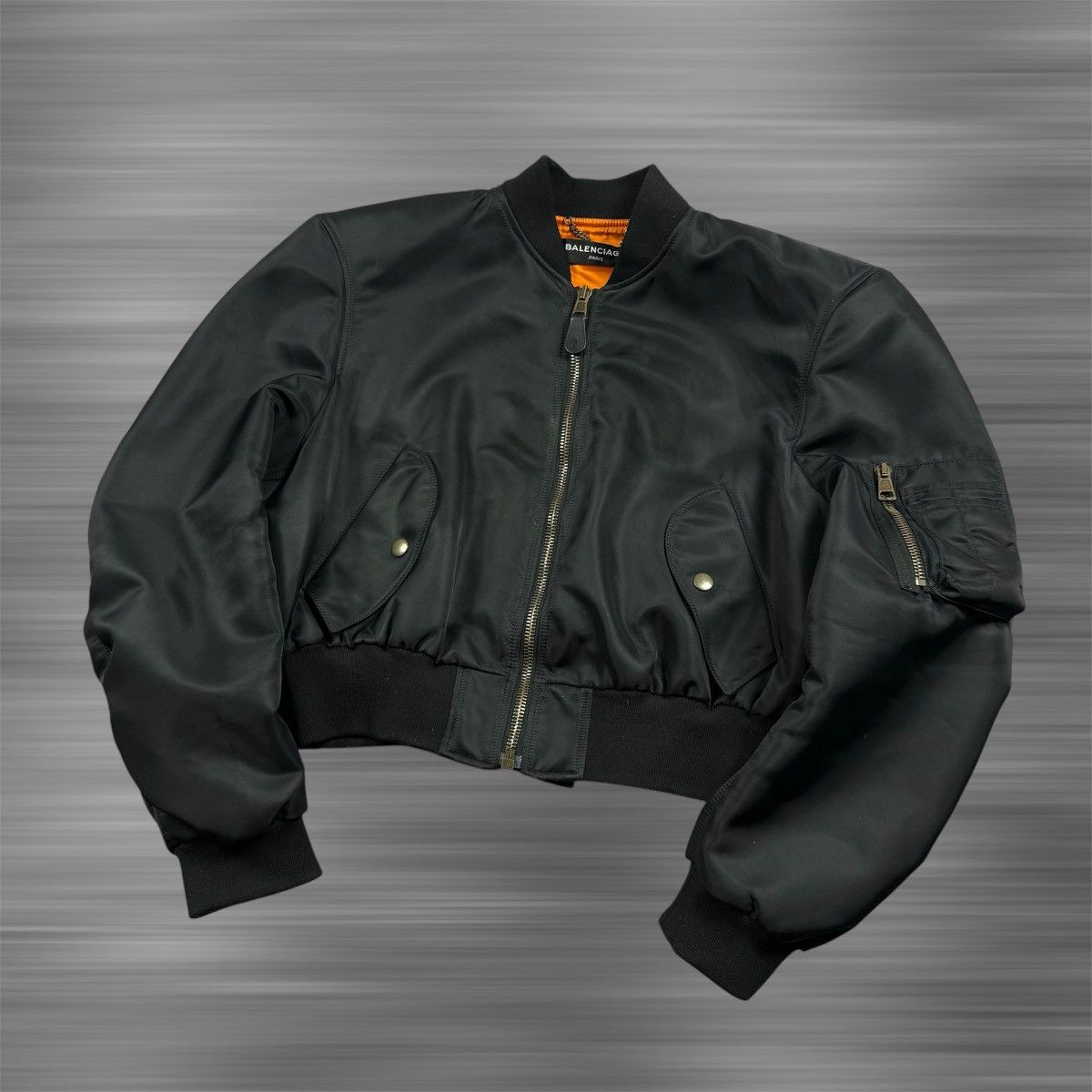 BALENCIAGA 17ss Boxy Bomber Jacket Mサイズ 中古・古着通販】BALENCIAGA (バレンシアガ) 17SS Boxy Bomber