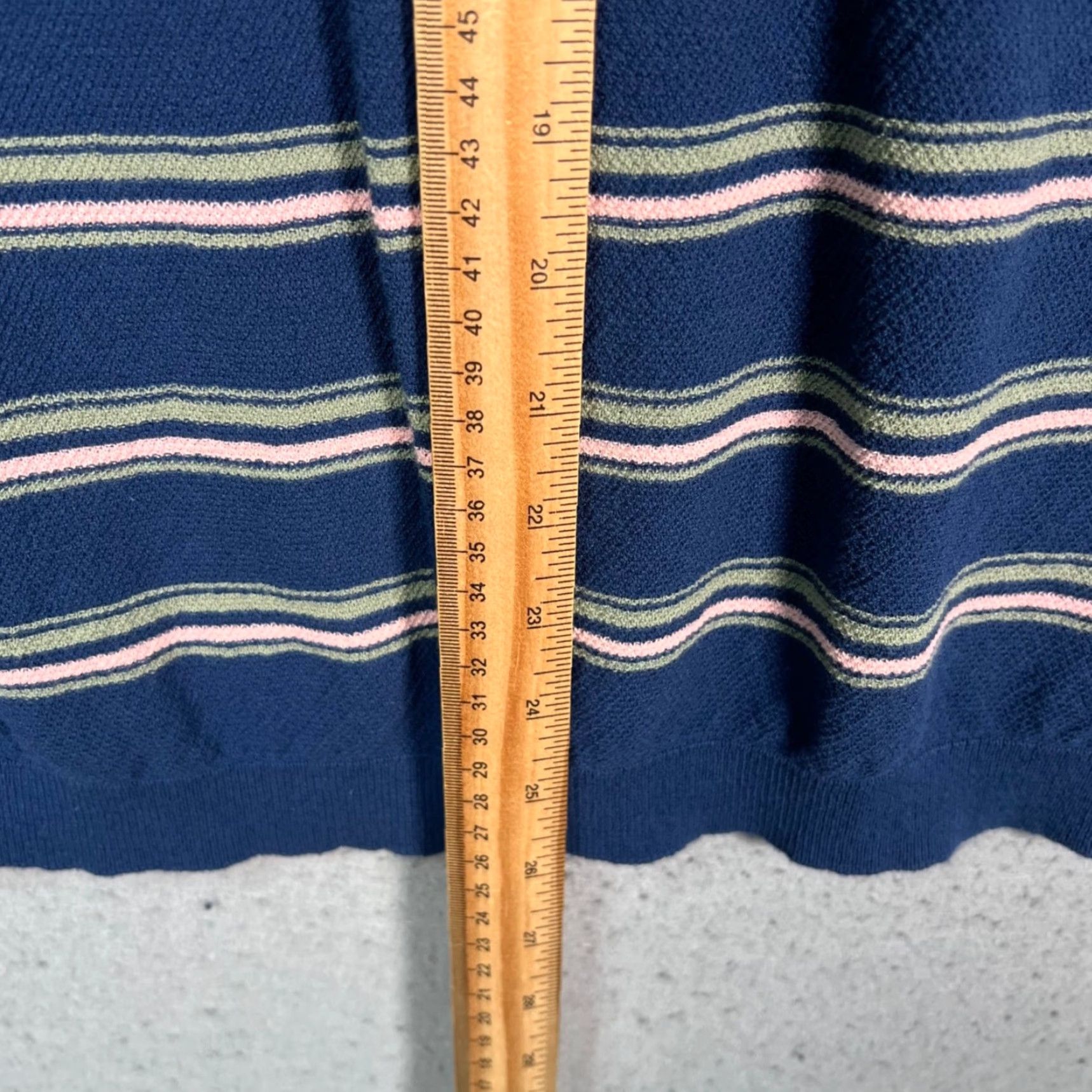 NN07 NN07 No Nationality Mens Polo Shirt Striped Cotton Blend Blue Medium Shirt Mens Size US M / EU 48-50 / 2 - 6 Thumbnail