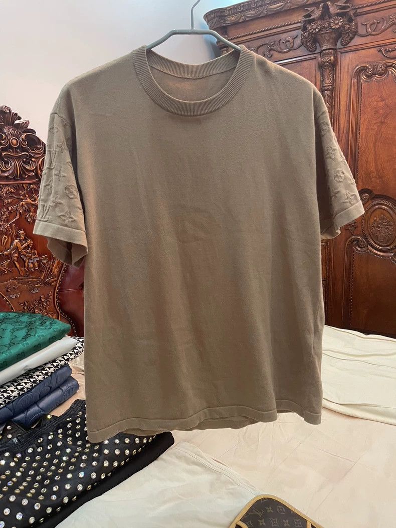 Louis Vuitton louis vuitton knitted t-shirt in beige-dmc Size US M / EU 48-50 / 2 - 1 Thumbnail