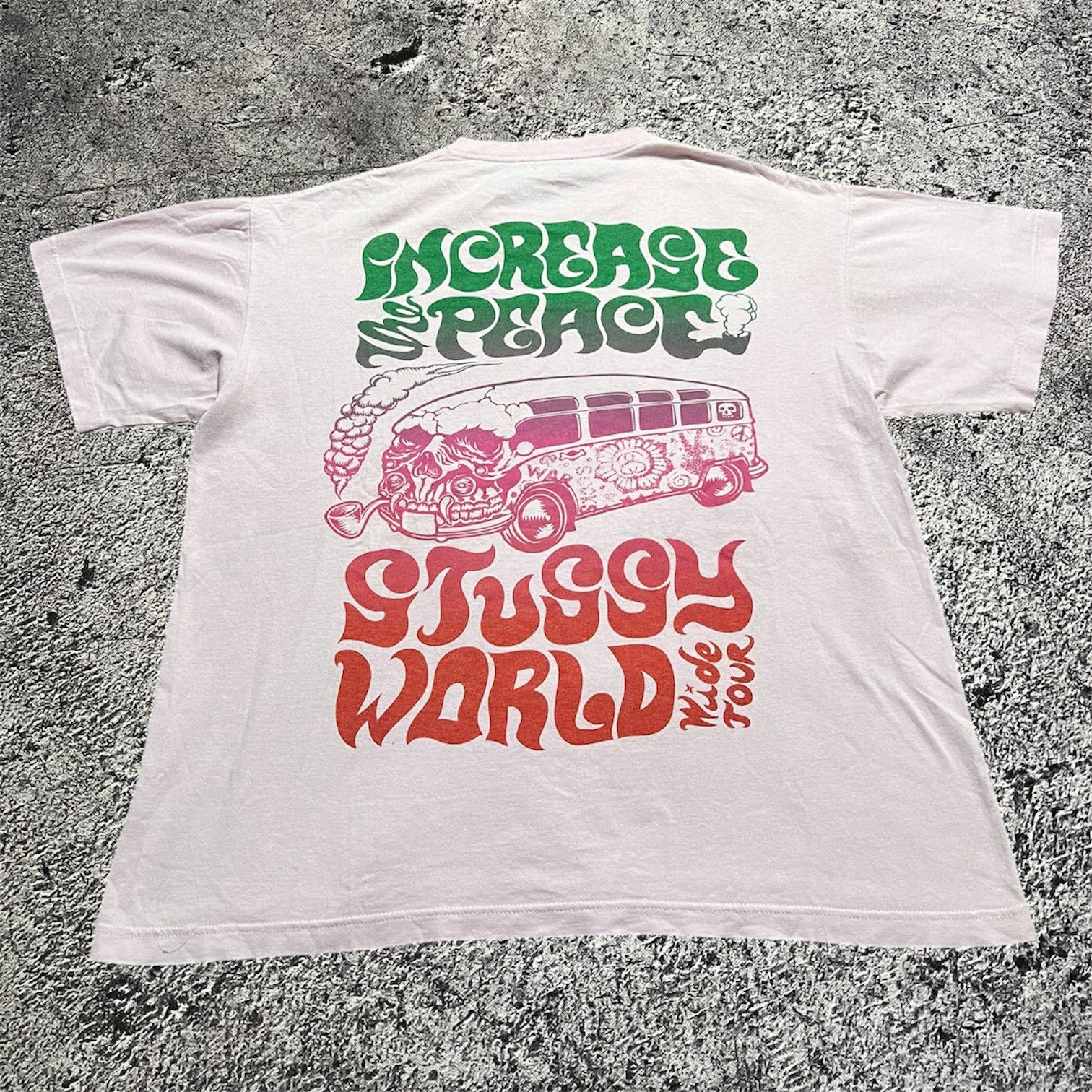 Stussy × Vintage 00s Stussy World Tour Tshirt Tee y2k style Size US L / EU 52-54 / 3 - 1 Thumbnail