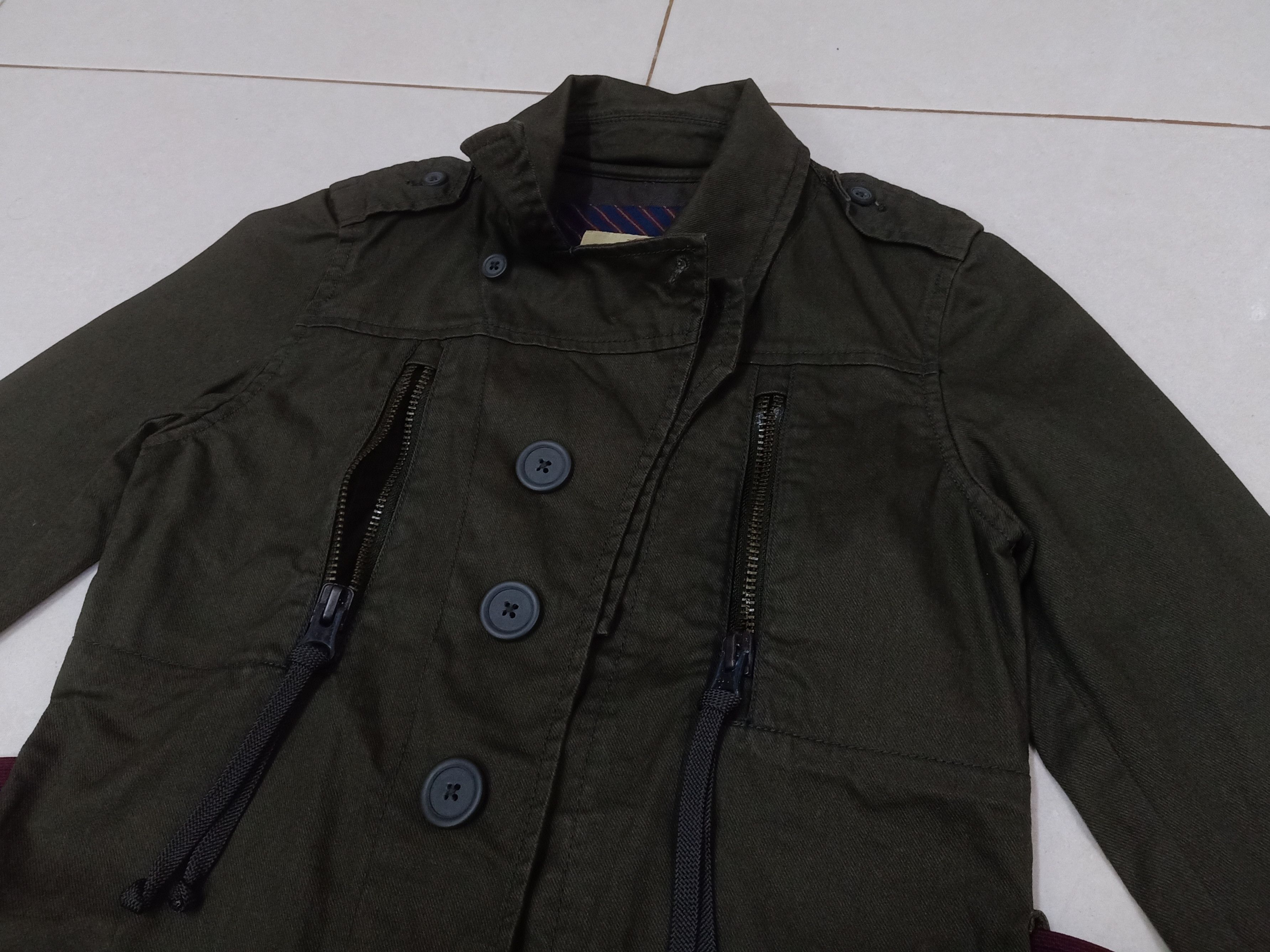 Levi's LEVI'S Positively Superior Green Military S Crop Jacket Size S / US 4 / IT 40 - 6 Thumbnail