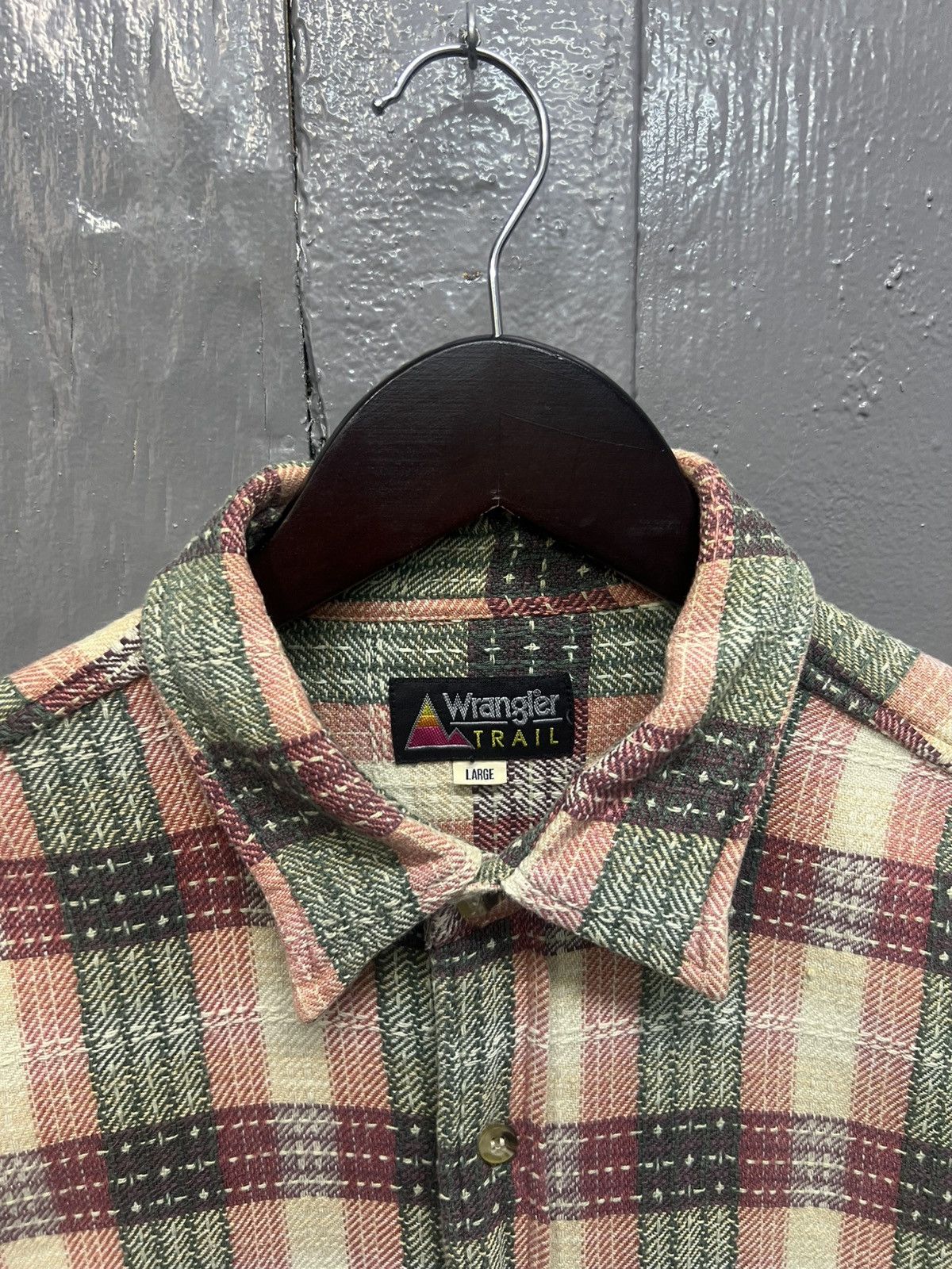 Vintage Wrangler Trail Flannel Shirt Size US L / EU 52-54 / 3 - 5 Thumbnail