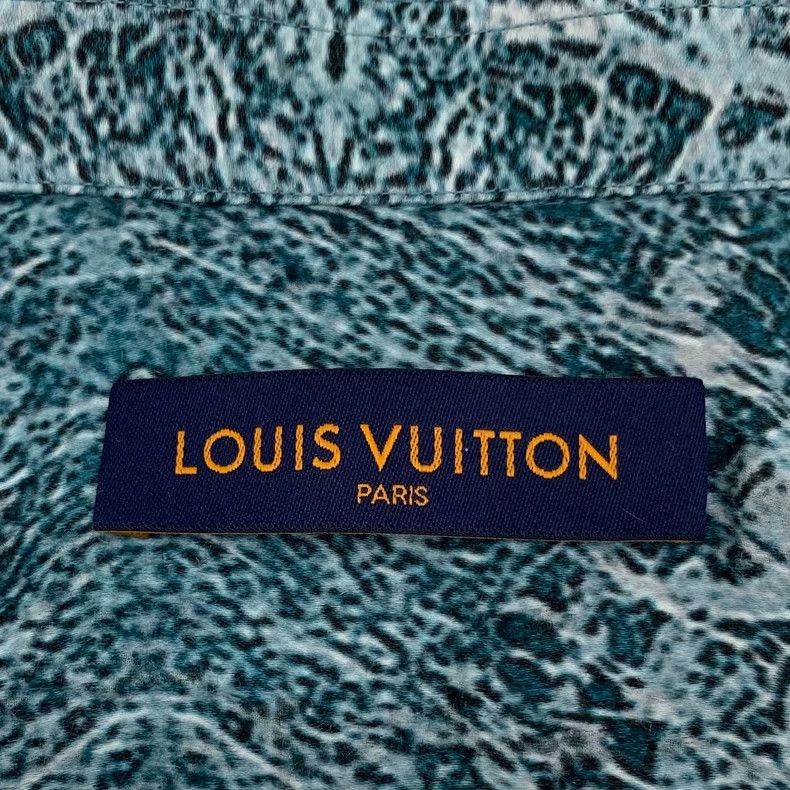Louis Vuitton Louis Vuitton Blue Marble Print Lapel Single Breasted Shor Size US S / EU 44-46 / 1 - 6 Thumbnail