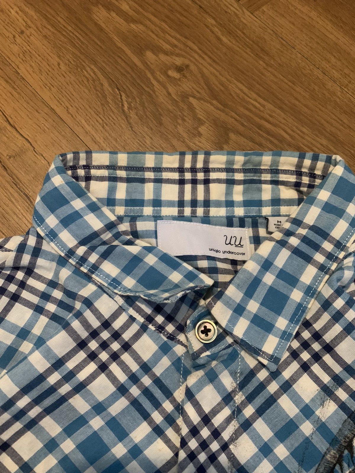 Japanese Brand × Undercover × Uniqlo UNDERCOVER X UNIQLO printed plaid shirt gothic vkei style Size US M / EU 48-50 / 2 - 9 Thumbnail