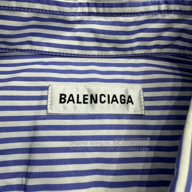 Balenciaga Balenciaga Embroidered Letter Stripe Shirt Size XXS / US 00 / IT 34 - 3 Thumbnail