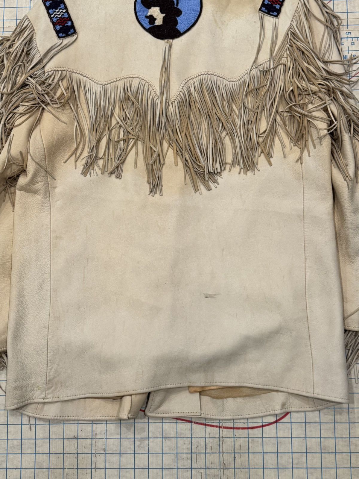Vintage Vintage Fringe and Beaded Western Wear Leather Jacket Size44 Size US L / EU 52-54 / 3 - 11 Thumbnail