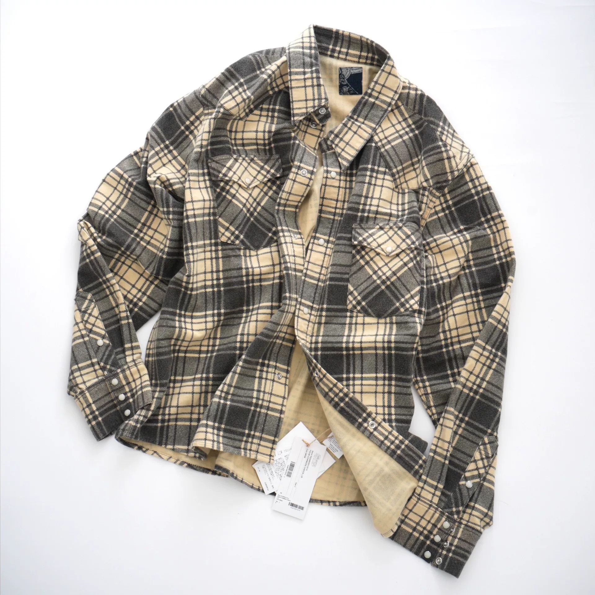 Visvim visvim ict four corners check long sleeve shirt Size US M / EU 48-50 / 2 - 1 Thumbnail