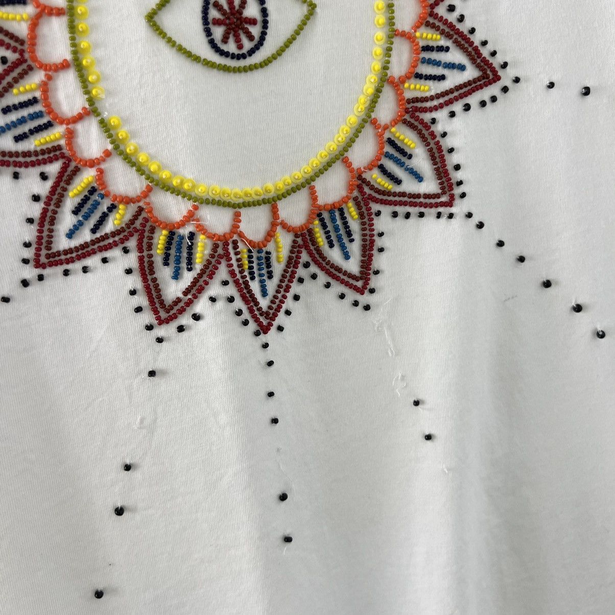 Sandro Sandro Paris Luxury Big Beads Logo T-Shirt Size M / US 6-8 / IT 42-44 - 6 Thumbnail