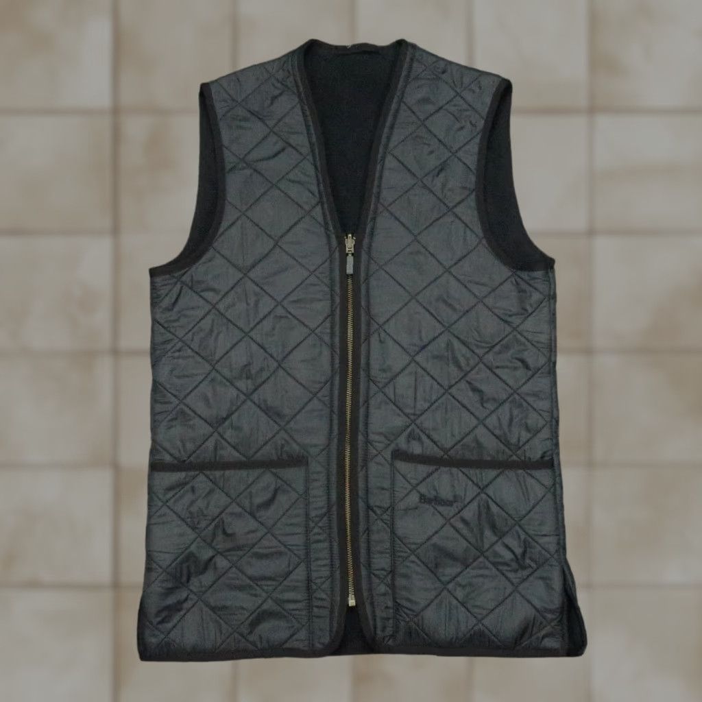 Barbour Barbour Vest Mens XS Black Quilted Barbour Vest Lined Full Zip Pockets Size US XS / EU 42 / 0 - 1 Thumbnail