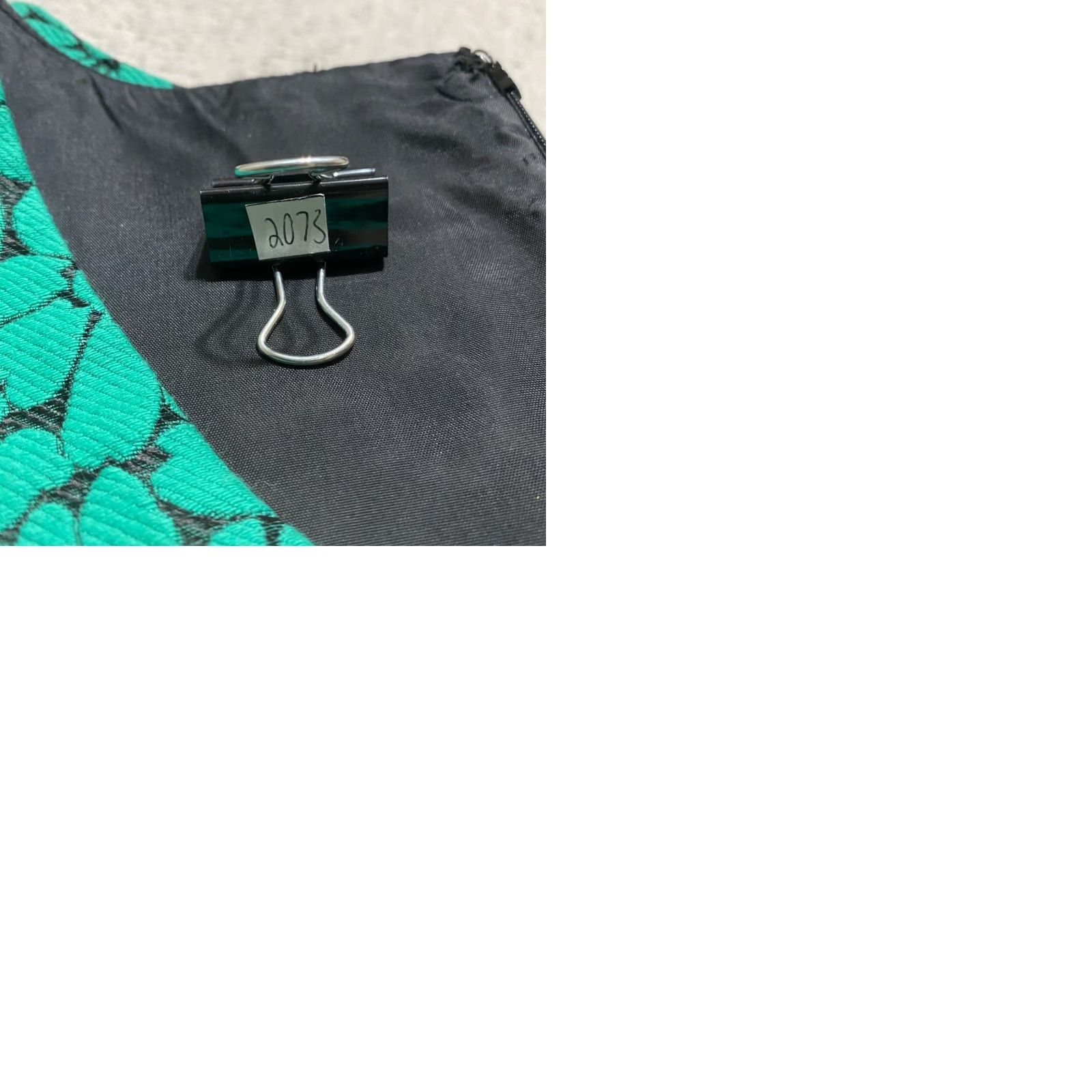 Vintage Shoshanna Dress Green Floral A-Line Sleeveless Pockets Lined V-Neck Womens Size 4 Short Party/Cocktail Size S / US 4 / IT 40 - 9 Thumbnail