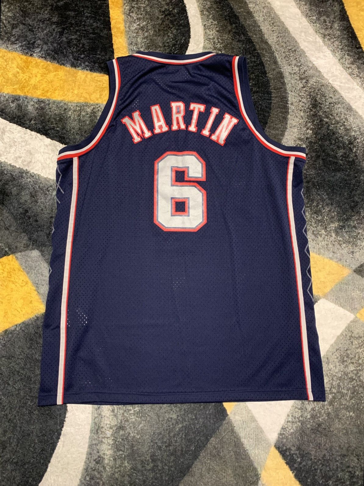 NBA New Jersey Nets Jersey NBA Nike Basketball Vintage Size ONE SIZE - 2 Thumbnail