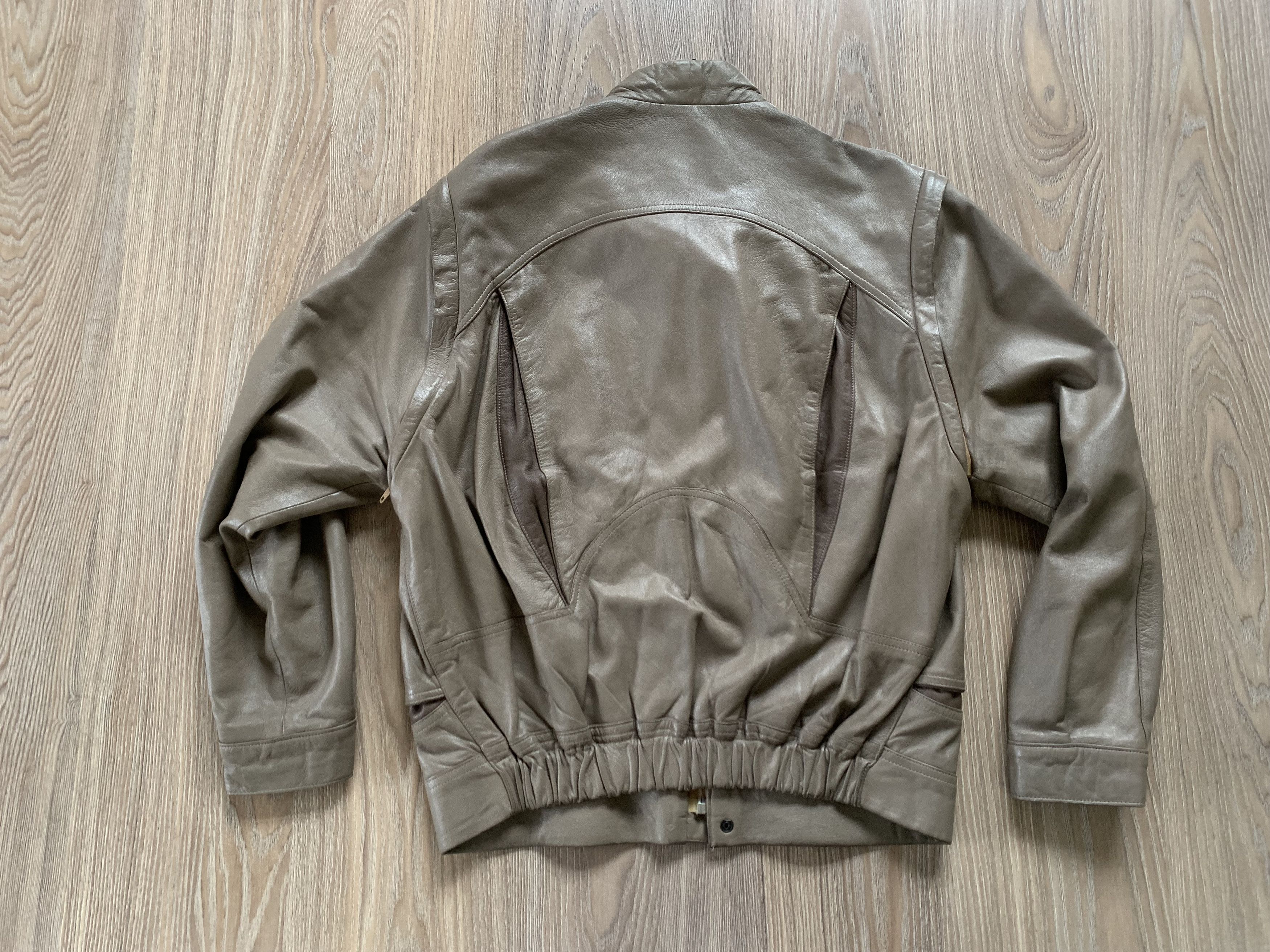 Vera Pelle Vera Pelle Vintage Italian Leather Transformer Bomber Jacket Size US L / EU 52-54 / 3 - 4 Thumbnail