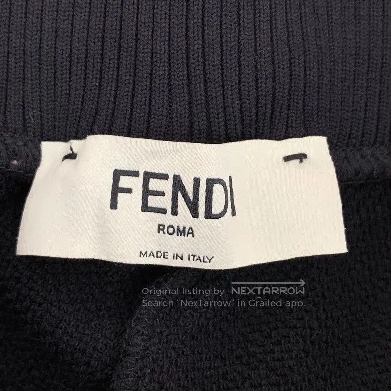 Fendi Fendi Black Side Logo Cotton Joggers. Size US 38 / EU 54 - 6 Thumbnail