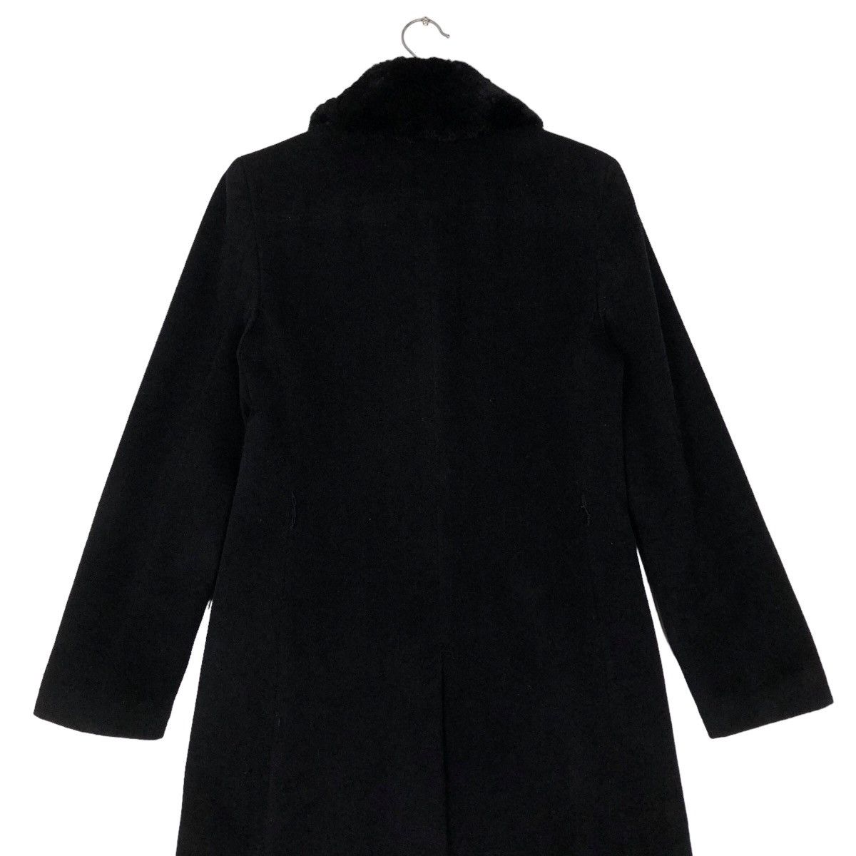 Calvin Klein 🔥Rich Black - Long Jacket Double Collar Fur Calvin Klein Size M / US 6-8 / IT 42-44 - 10 Thumbnail