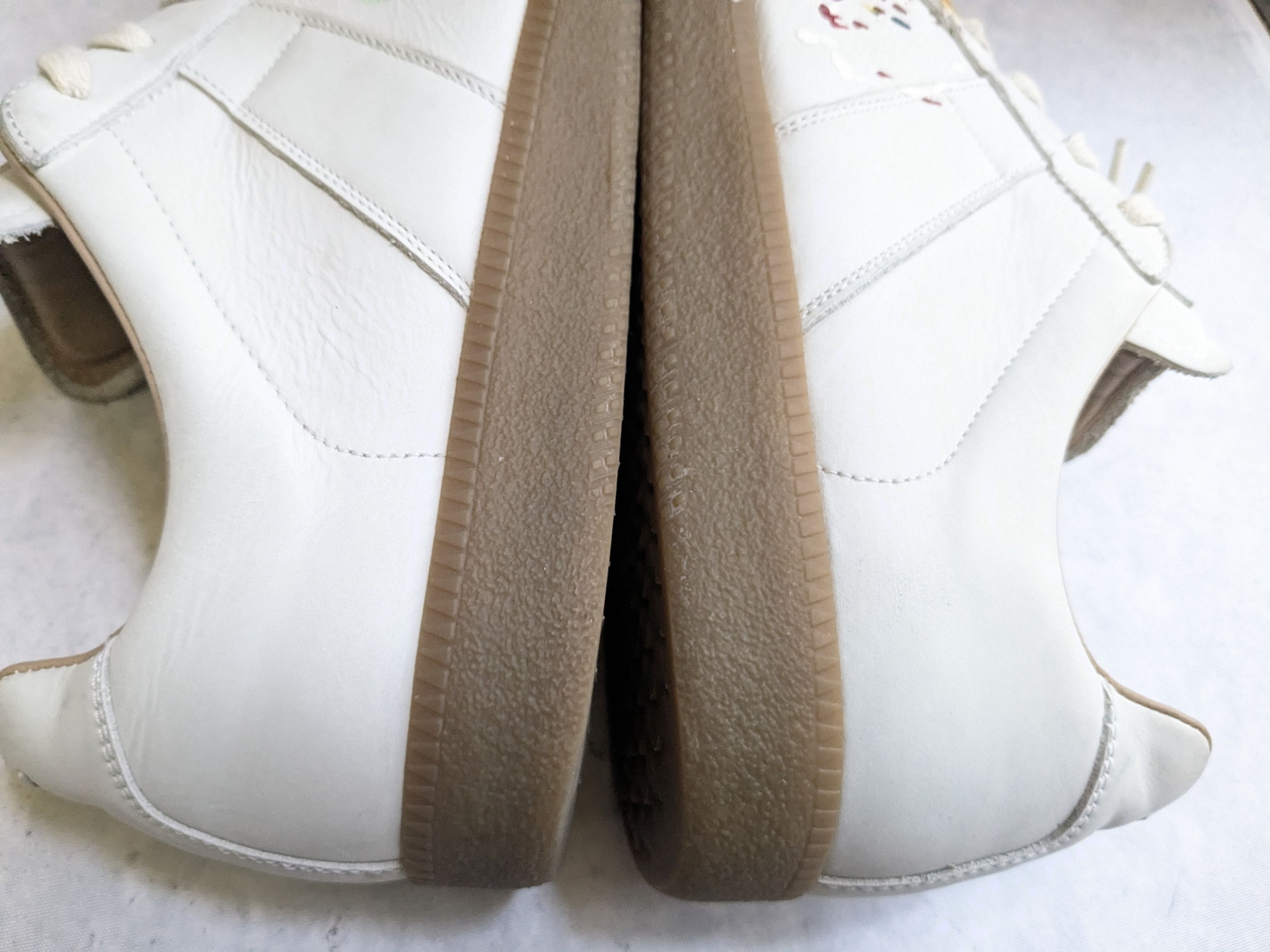 Maison Margiela Maison Margiela Replica GAT Paint Splatter 12 45 Low Top Gum Size US 12 / EU 45 - 14 Thumbnail