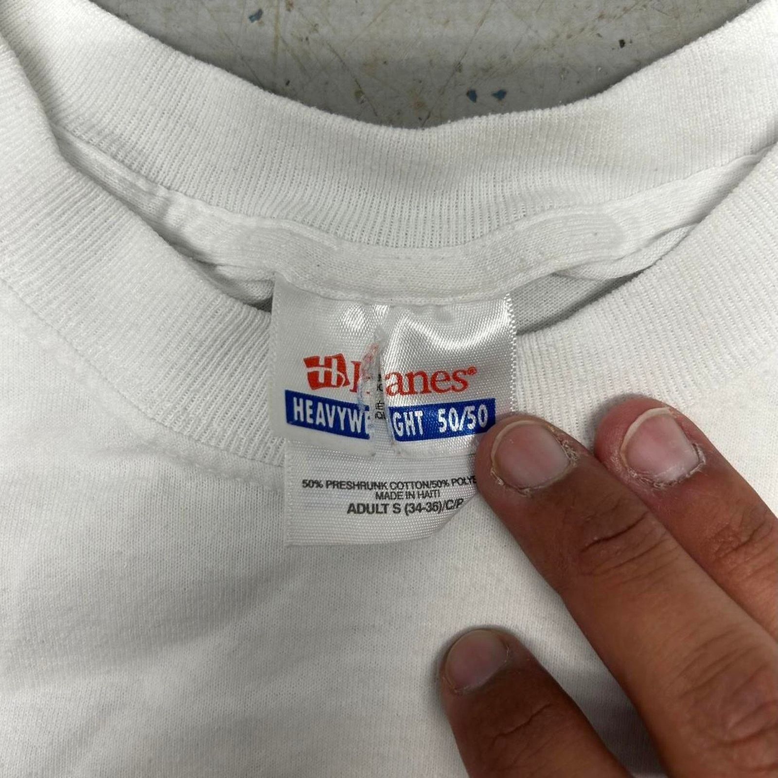 Hanes Y2K Absolute Hokie tee - white with black graphics Size US S / EU 44-46 / 1 - 5 Thumbnail