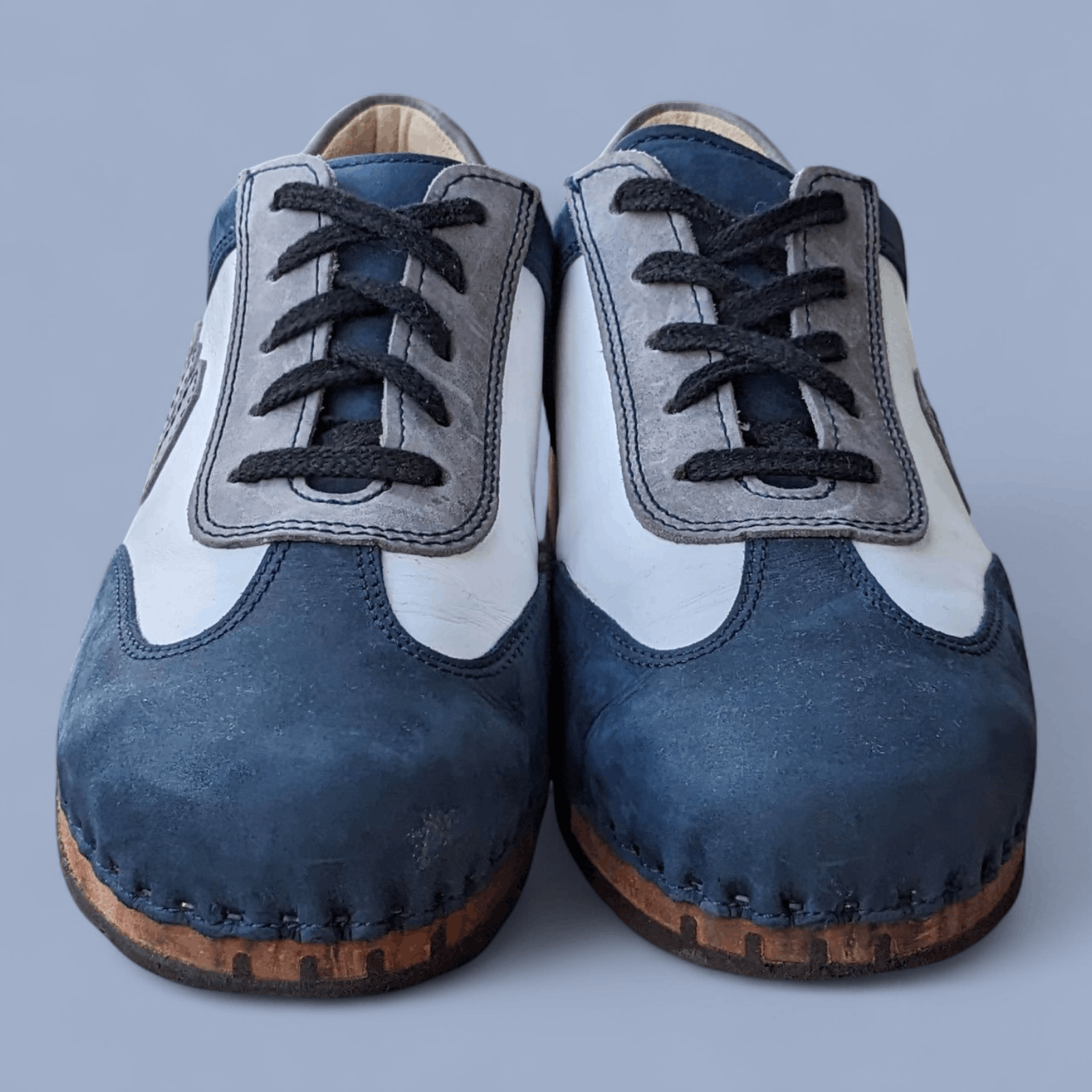 Other Woody Vintage Leather Sneakers SizeEU42–Handmade Wooden Sole Size US 9 / EU 42 - 2 Thumbnail