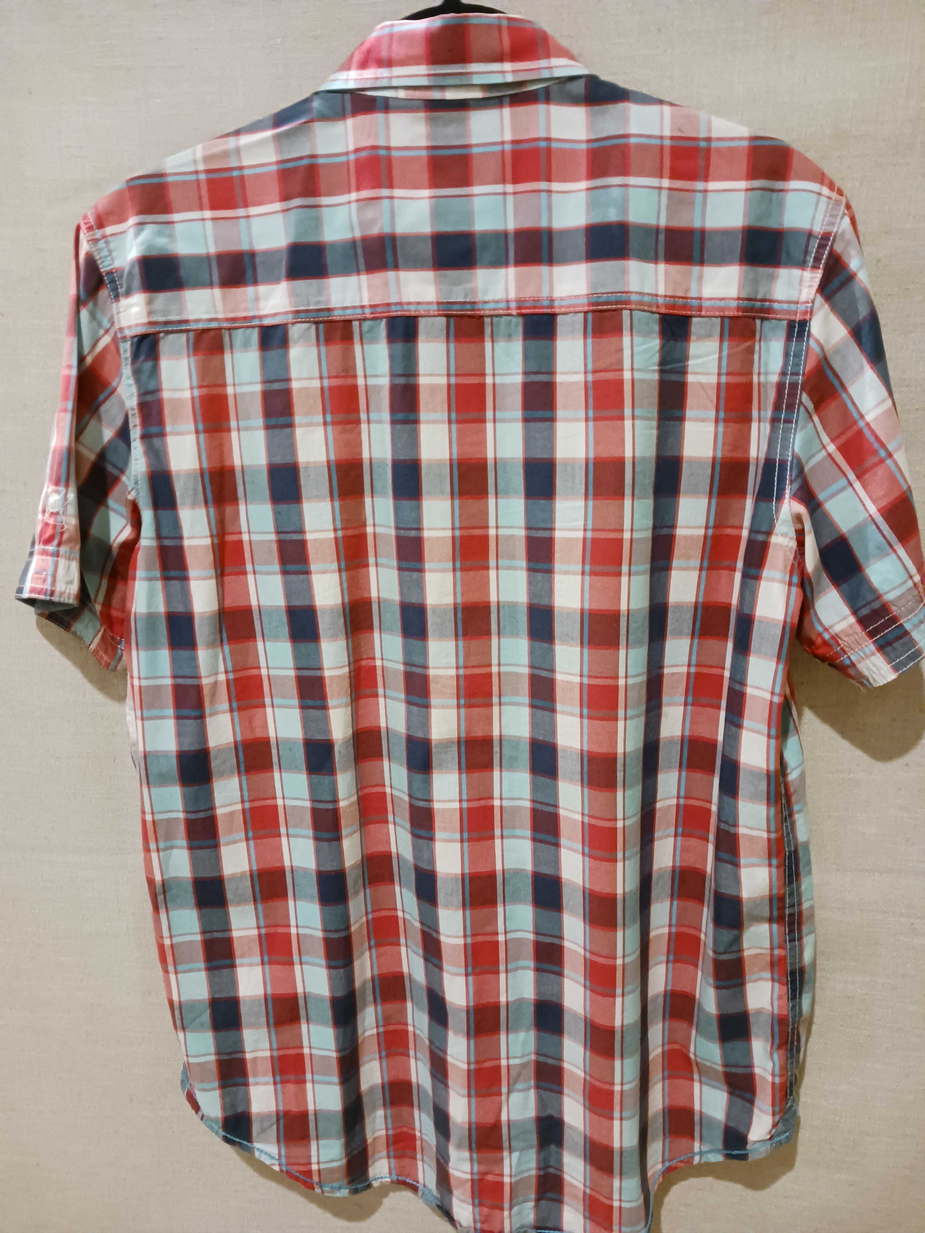 Other Pro Jek Raw Men's 100% Cotton Plaid Short Sleeve Shirt Size US M / EU 48-50 / 2 - 2 Thumbnail