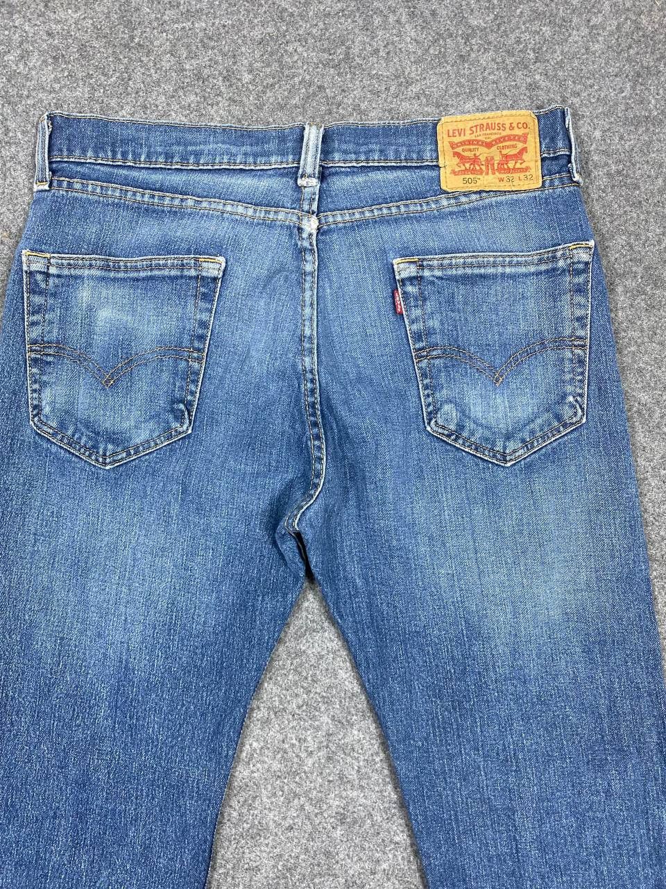 Levi's levis 505 distressed denim nice design Size US 35 - 3 Thumbnail