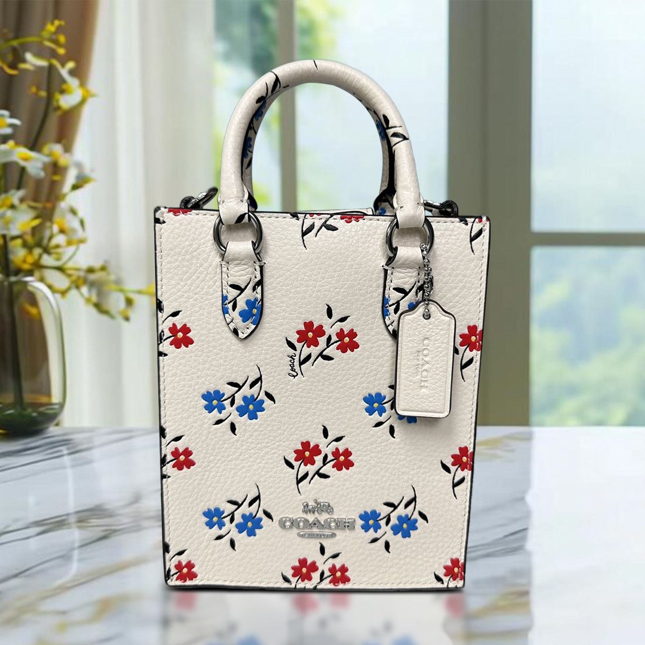 Coach Coach Bag Shoulder Floral Print North/South Mini ToteCt808 Size ONE SIZE - 15 Thumbnail