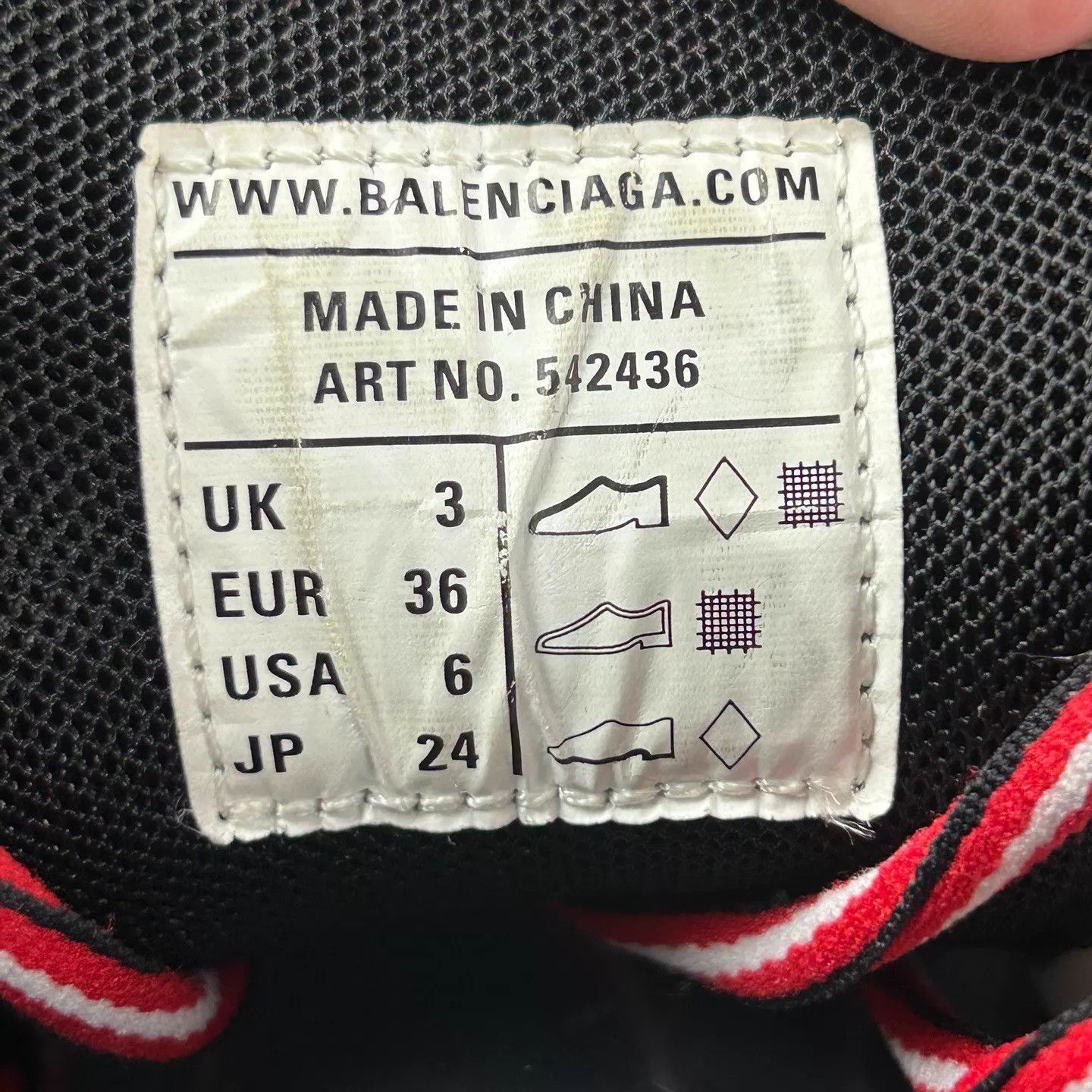 Balenciaga Balenciaga Track Black Red Dad Shoe 36 Size US 5.5 / IT 35.5 - 7 Thumbnail