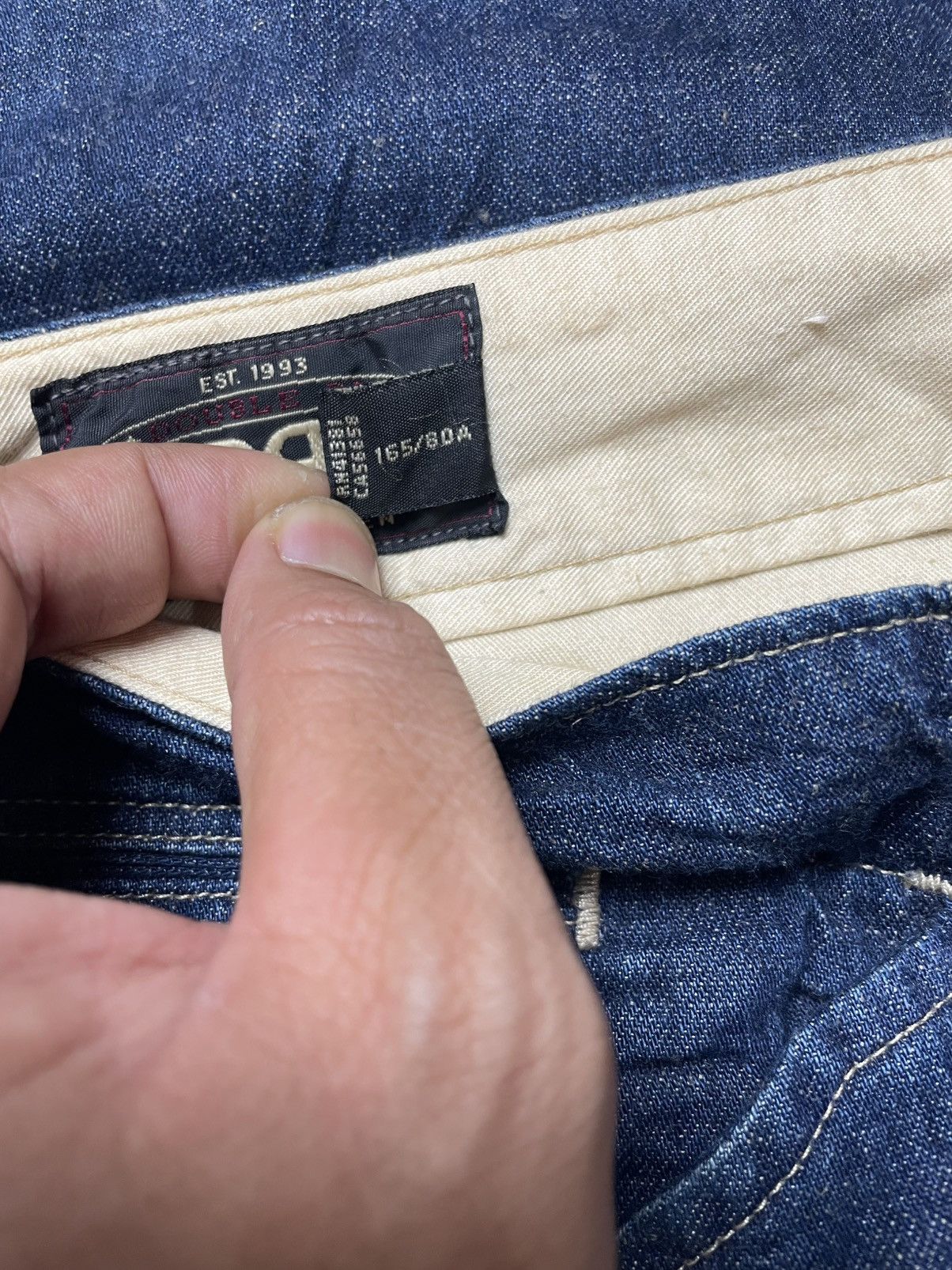 Polo Ralph Lauren × RRL Ralph Lauren × Ralph Lauren Double RL RRL Denim Indigo Linen Cotton Blend Trousers pants Size US 31 - 19 Thumbnail