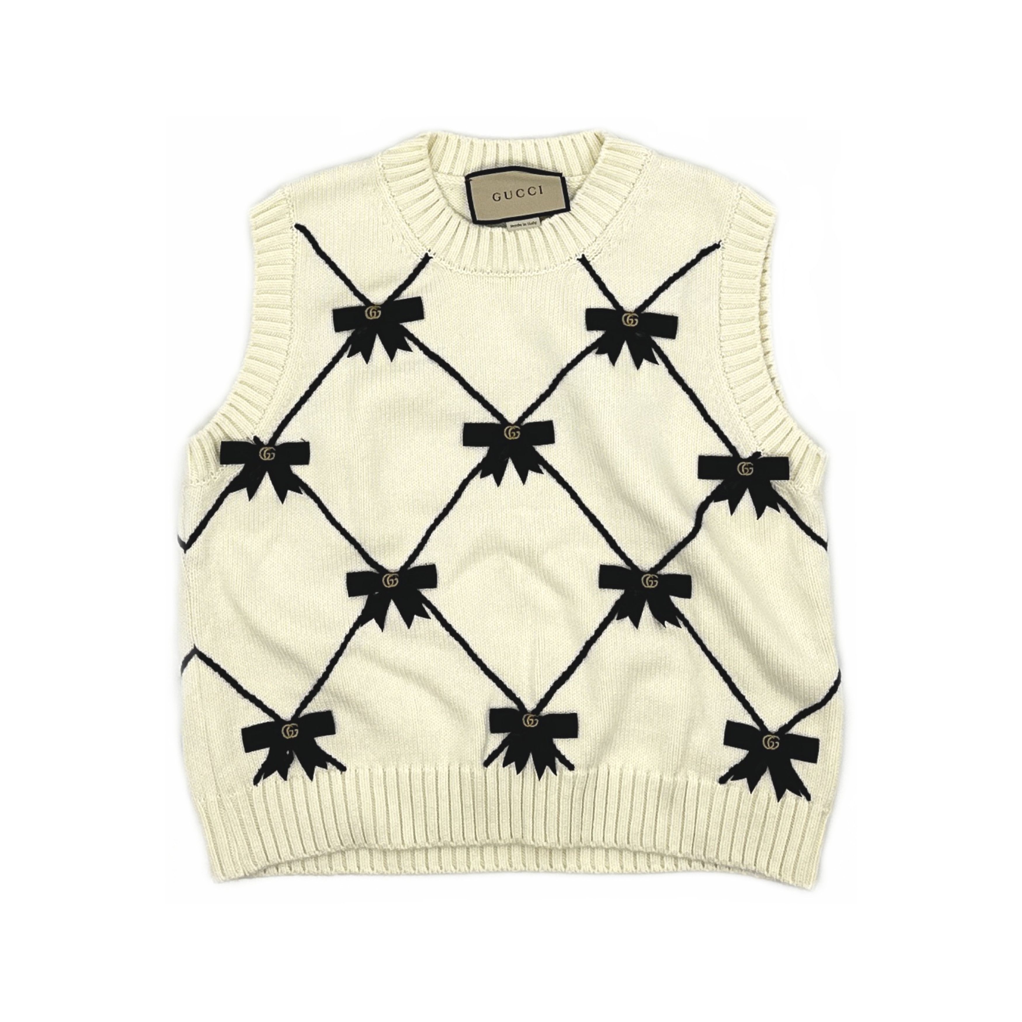 Gucci Gucci Bow Knit Vest Size L Size L / US 10 / IT 46 - 1 Thumbnail