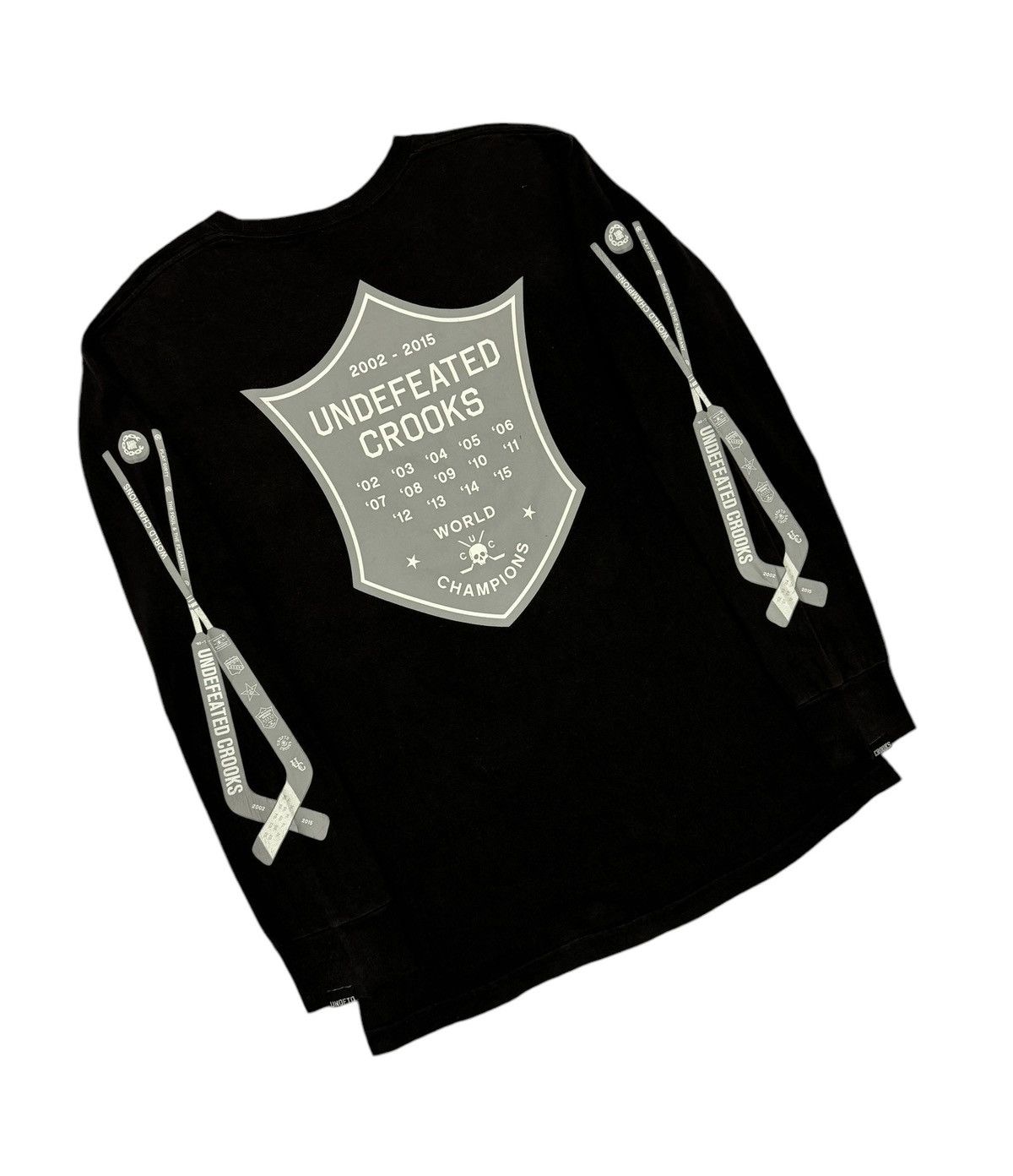 Crooks & Castles × Undefeated Undefeated X Crooks & Castle World Champions Hockey Ice Tee Size US M / EU 48-50 / 2 - 13 Thumbnail