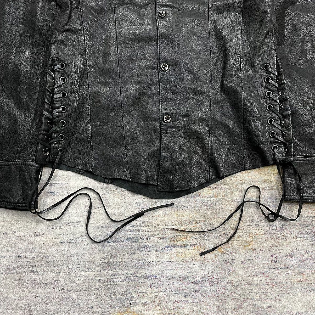 If Six Was Nine Civarize leather shirt lace up vkei style Size US S / EU 44-46 / 1 - 3 Thumbnail