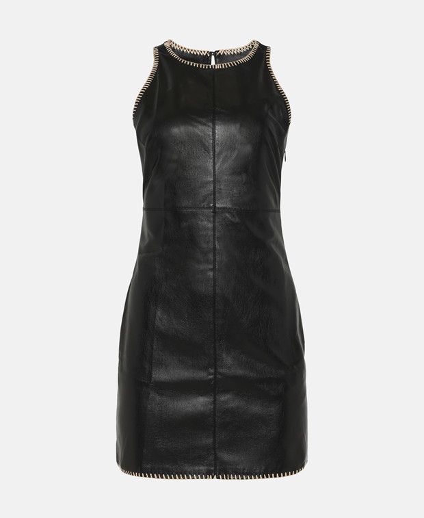Leather-look dress