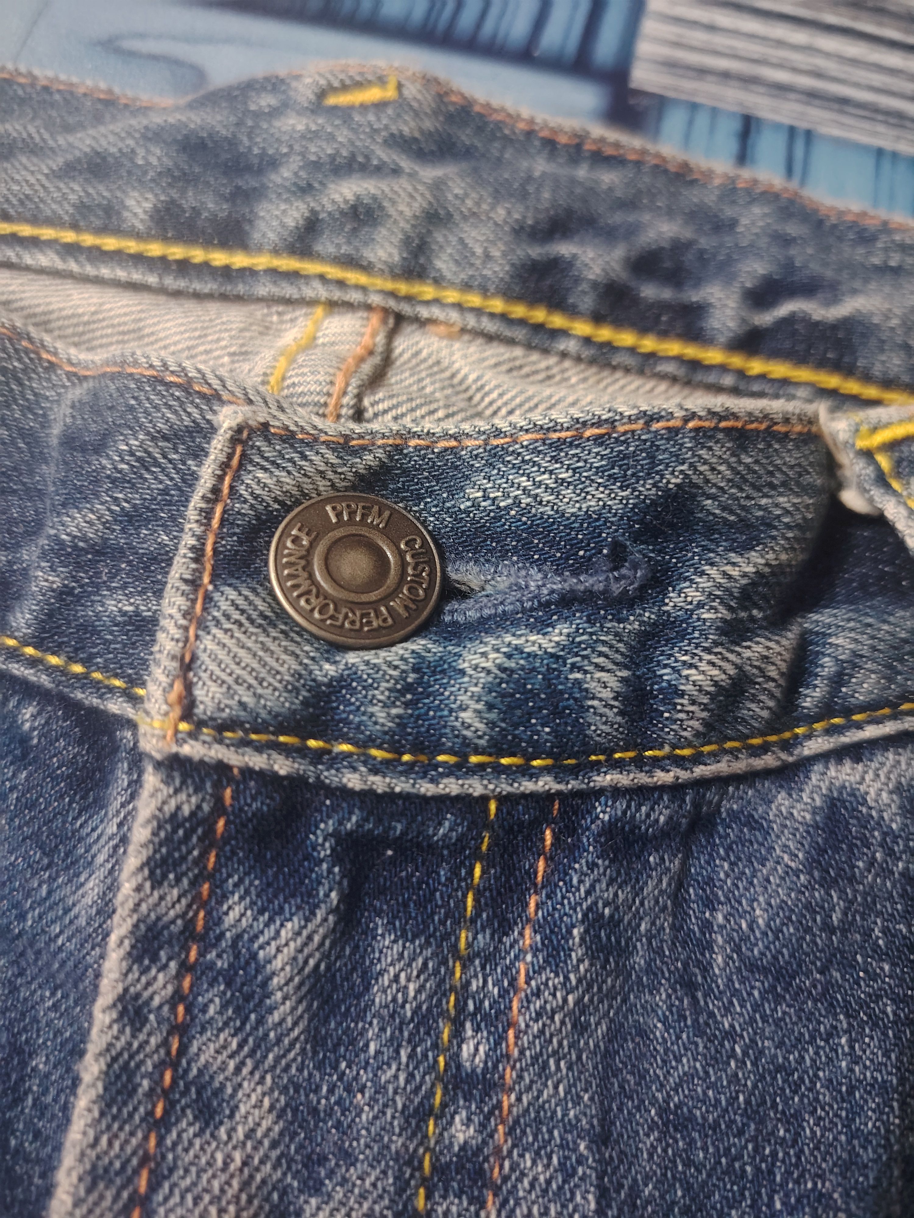 PPFM Japanese PPFM Distressed Jeans Size US 31 - 8 Thumbnail